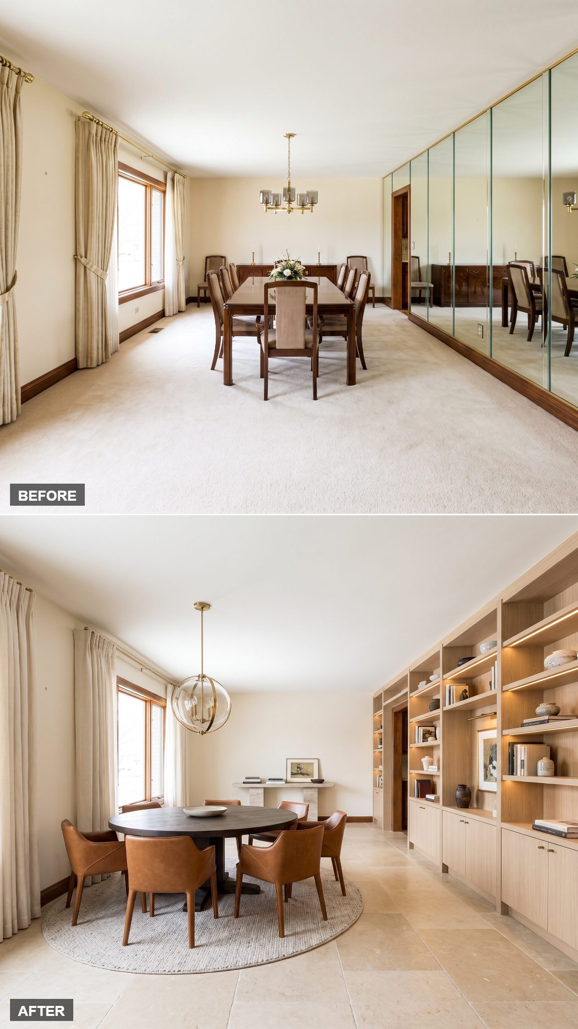 Half Dining Room, Half Library, All Restraint