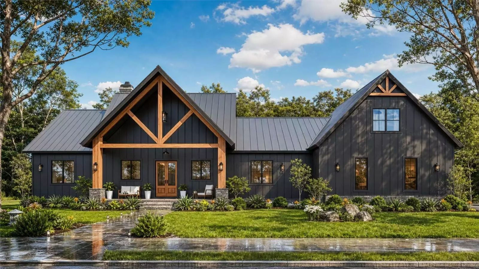 Haystack Ledge 3-Bedroom Modern Farmhouse with Bonus Room Designed for Families Who Outgrown Their Starter Home Three Years Ago (Floor Plan)