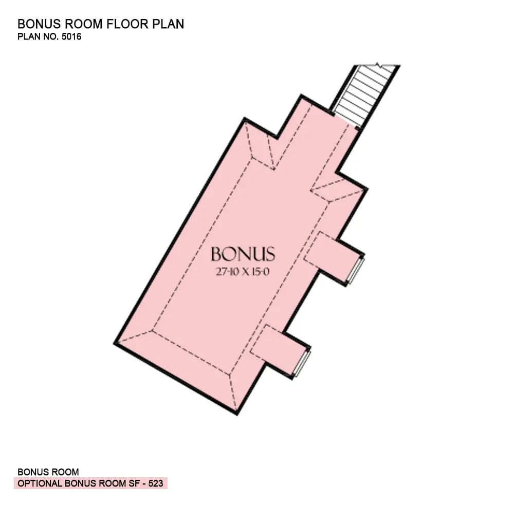 Floor Plan - Bonus Room