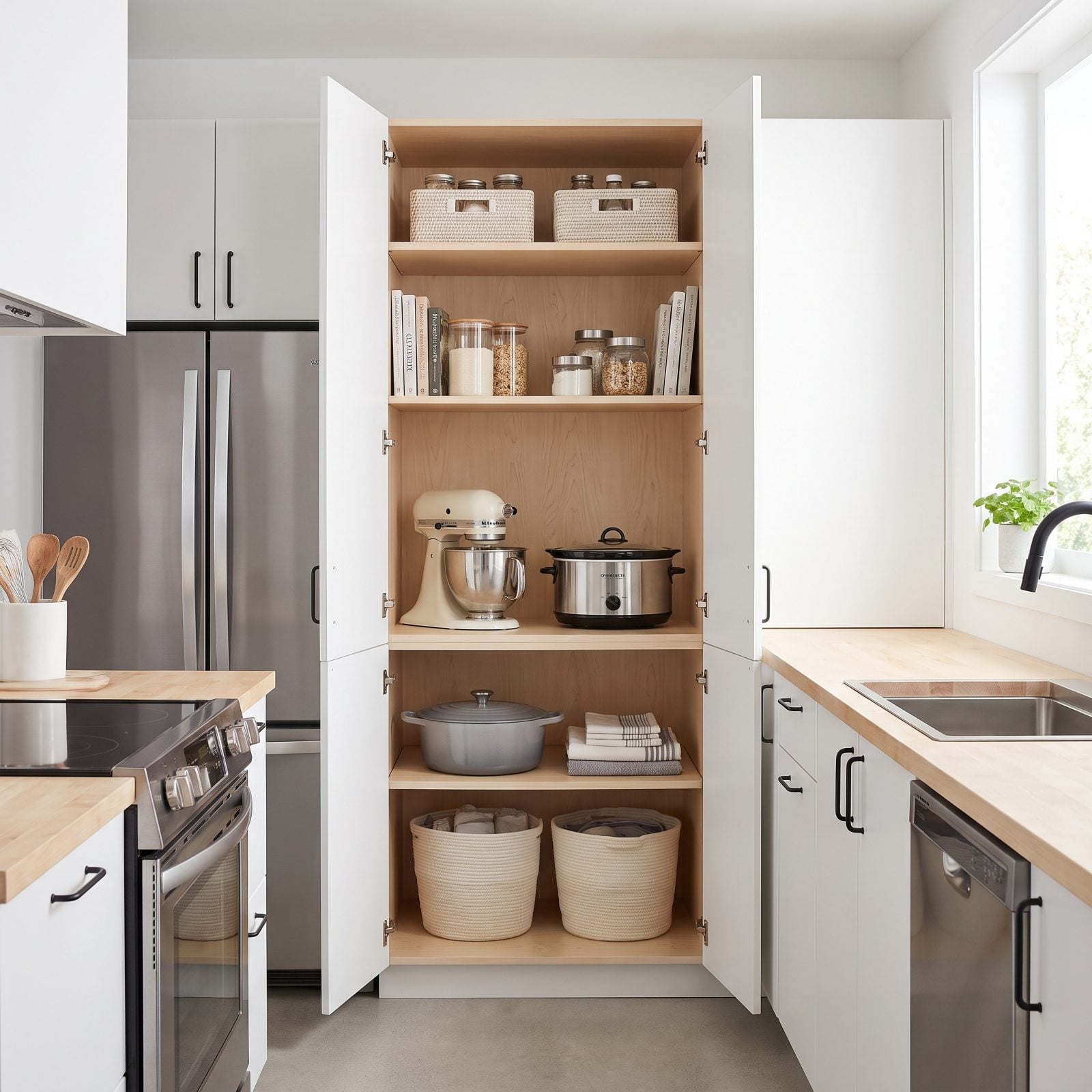 Heavy Appliances Stored Between Knee and Shoulder Height