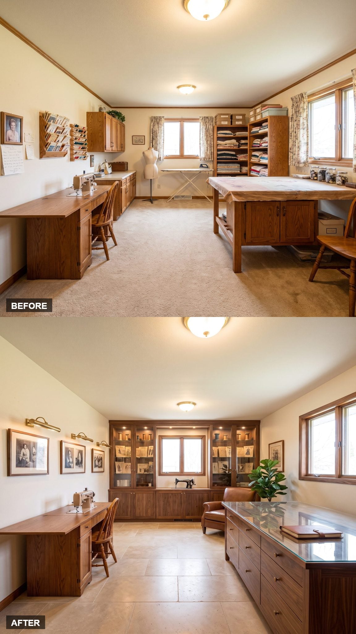 Heritage Museum-Meets-Working Studio in Walnut and Limestone