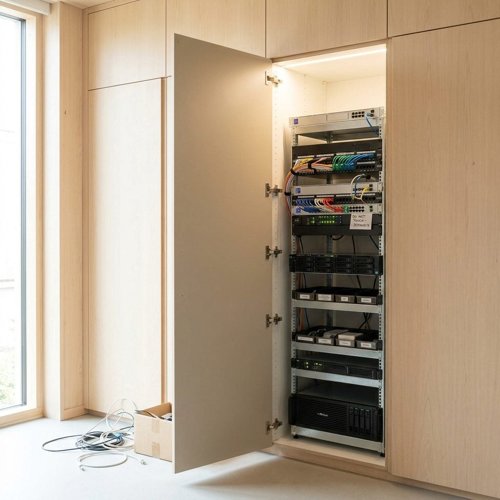 Hidden Tech Closets That Make the Smart Home Vanish