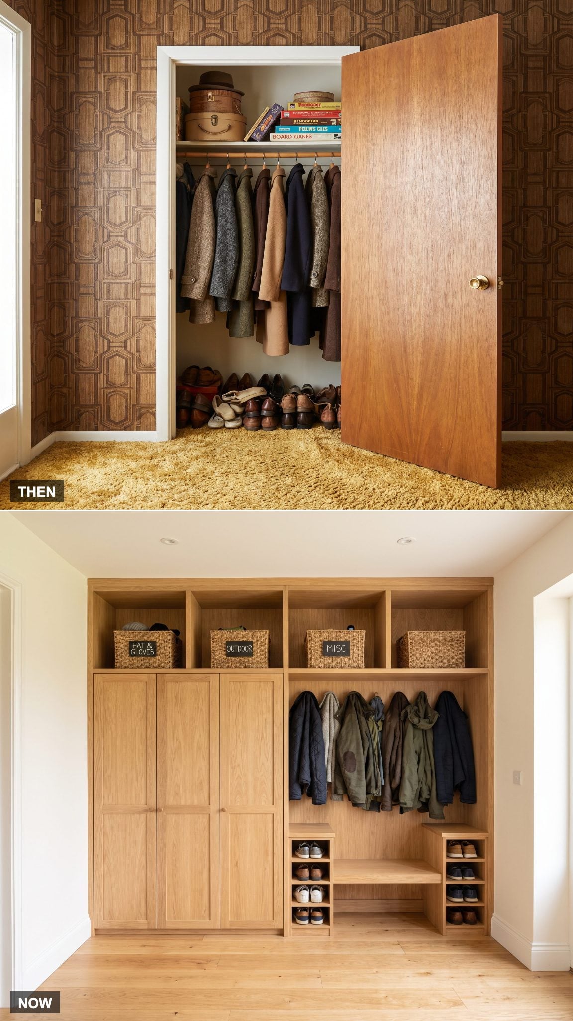 The Hinged Coat Closet vs. Built-In Entry Storage