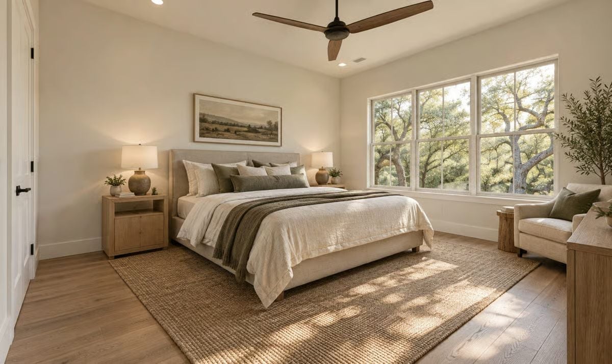 Jute, Linen, and Oak Walk Into a Bedroom and Never Leave