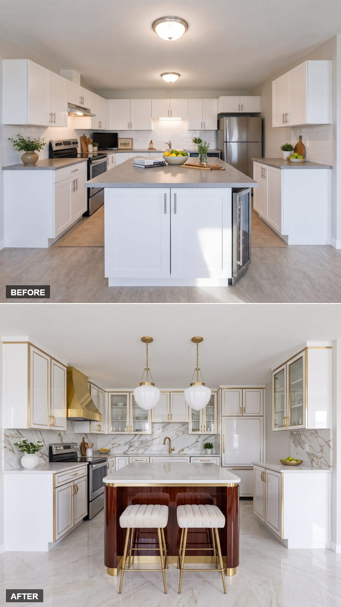 Hollywood Regency in a Footprint the Size of a Closet