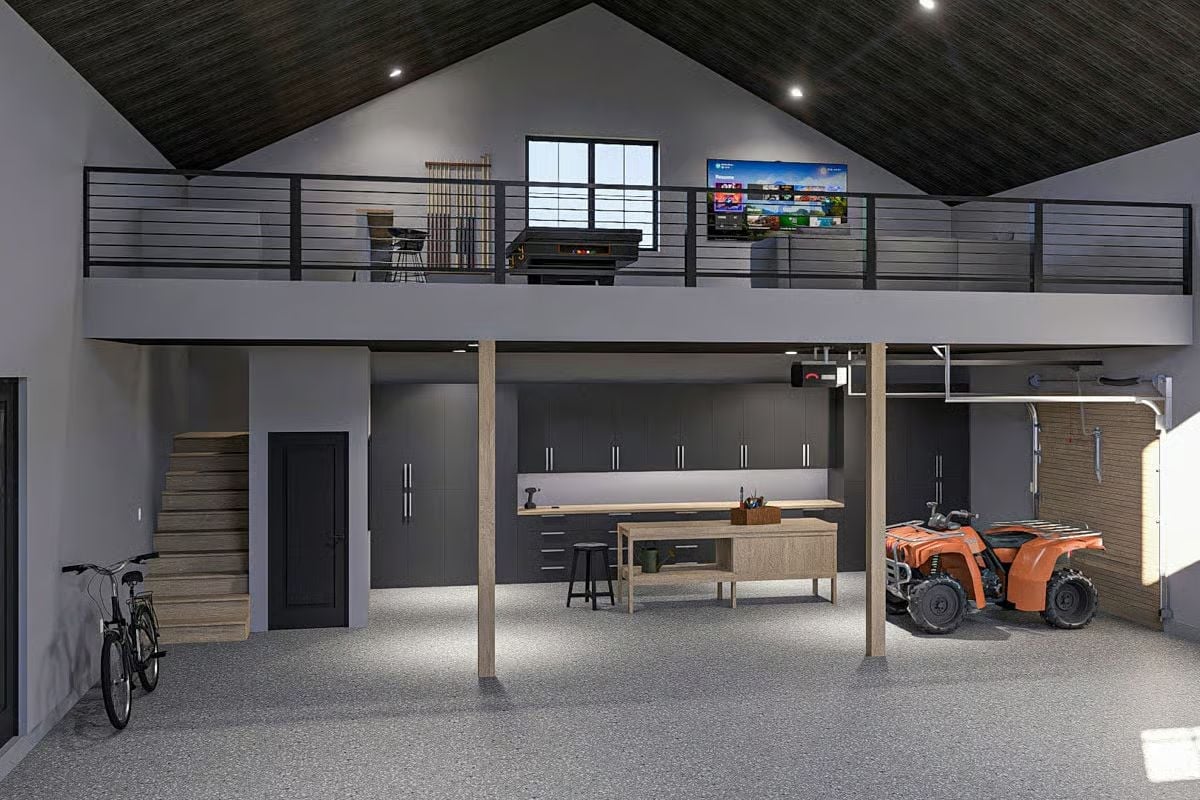 Garage Loft Built for Pool Cues, ATVs, and Zero Apologies
