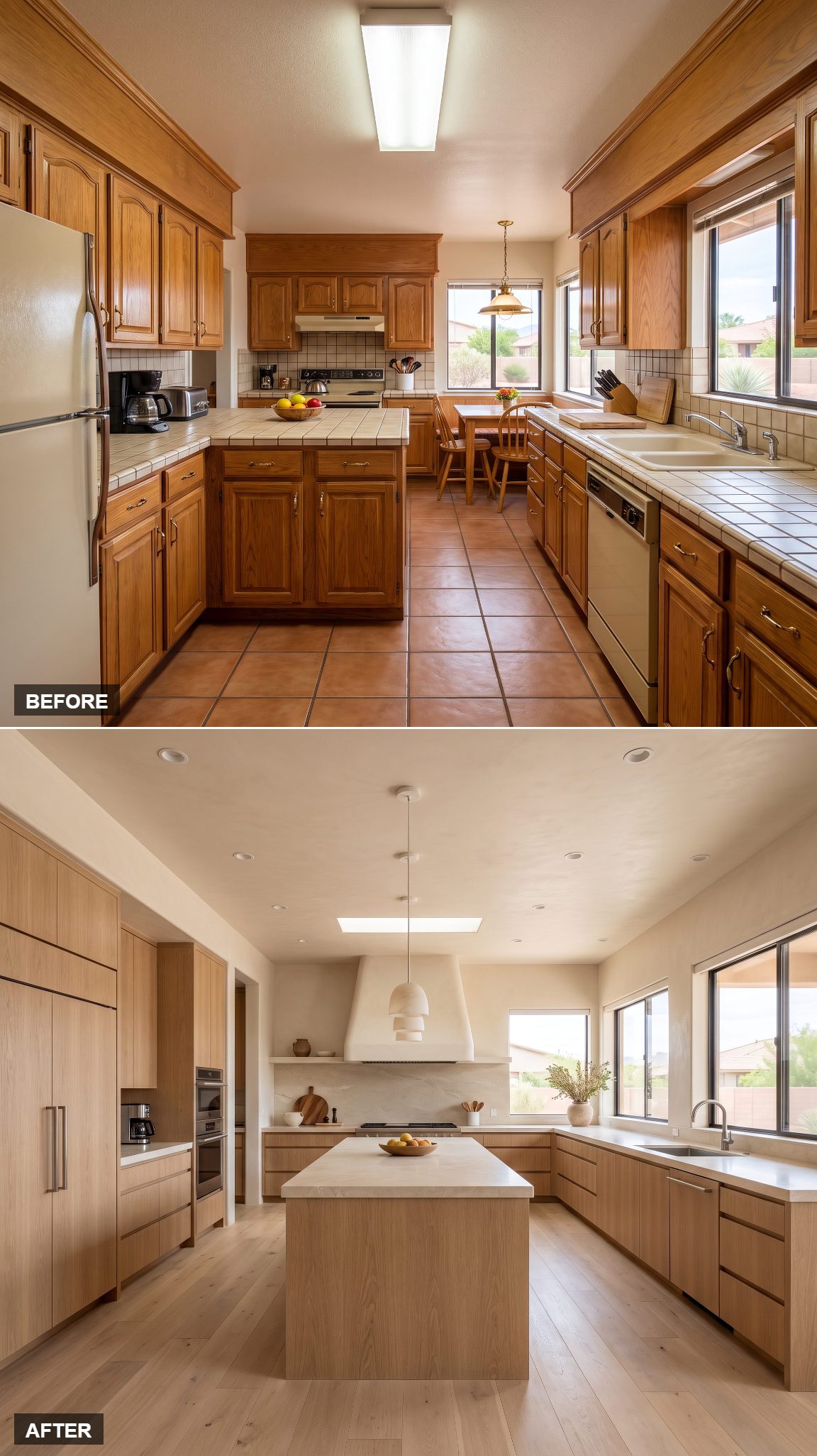 From Honey Oak to Desert Modern Limestone and Rift Oak