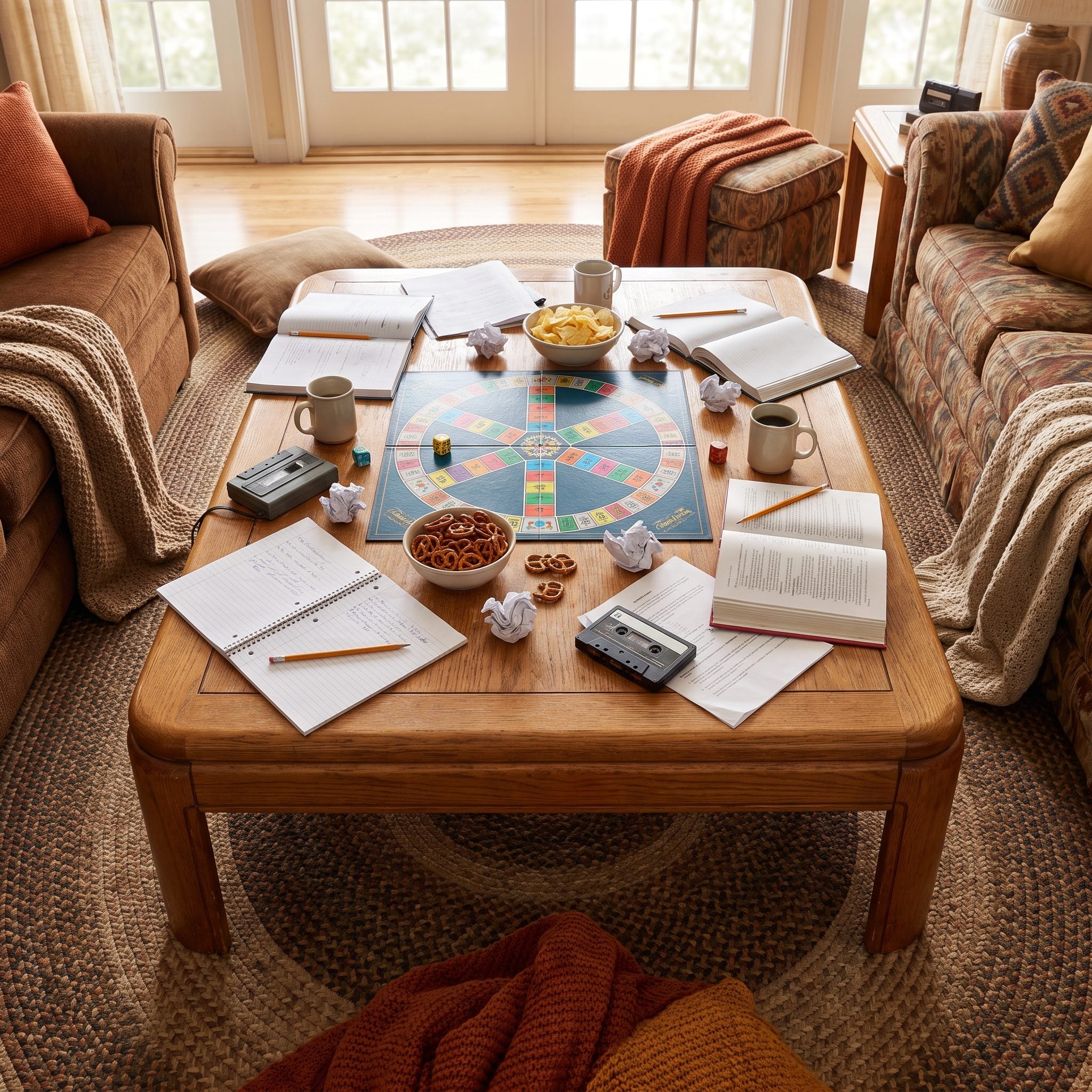 The Huge Wooden Coffee Table That Could Handle Real Family Life