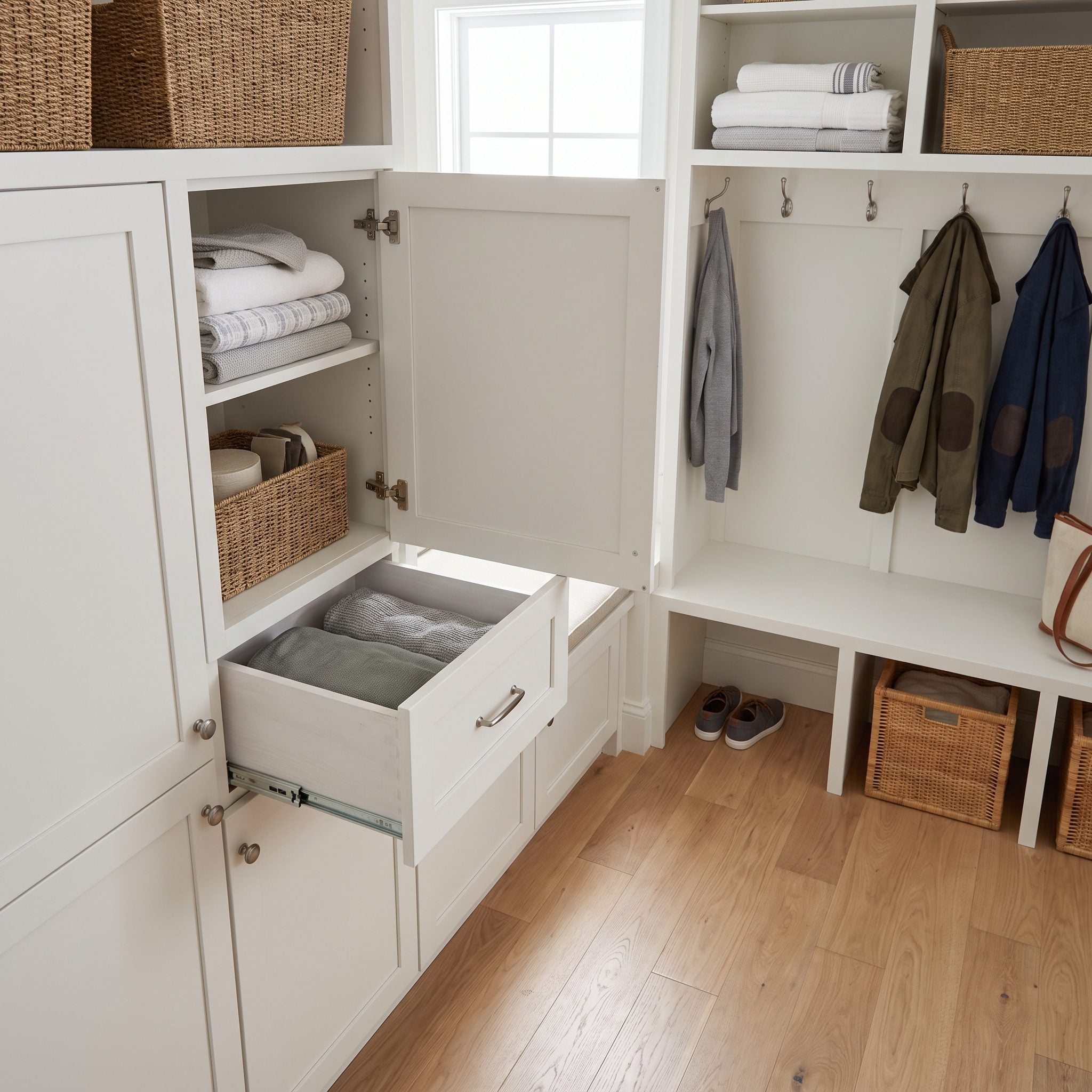 Ignoring the Space Needed to Open Drawers and Cabinet Doors