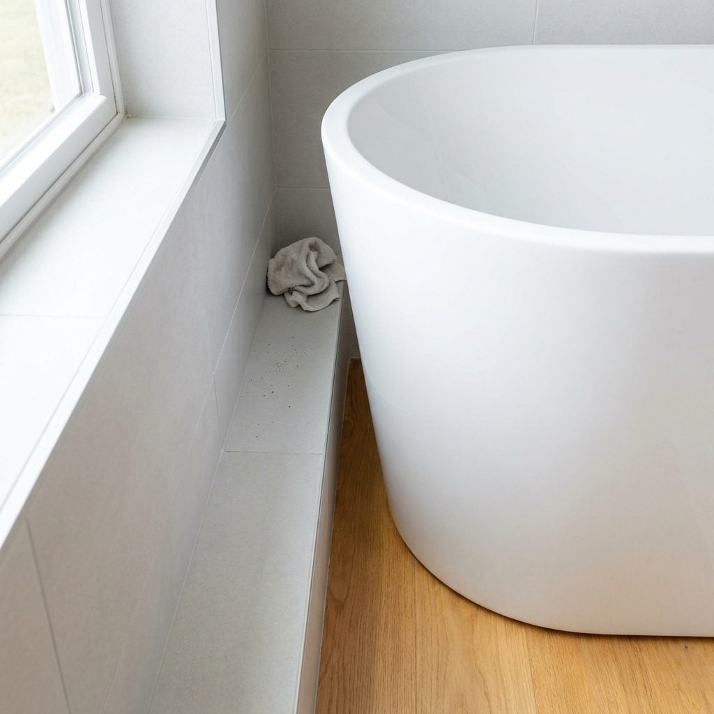 The Impossible-to-Clean Gap Behind a Tub Shoved Against the Wall