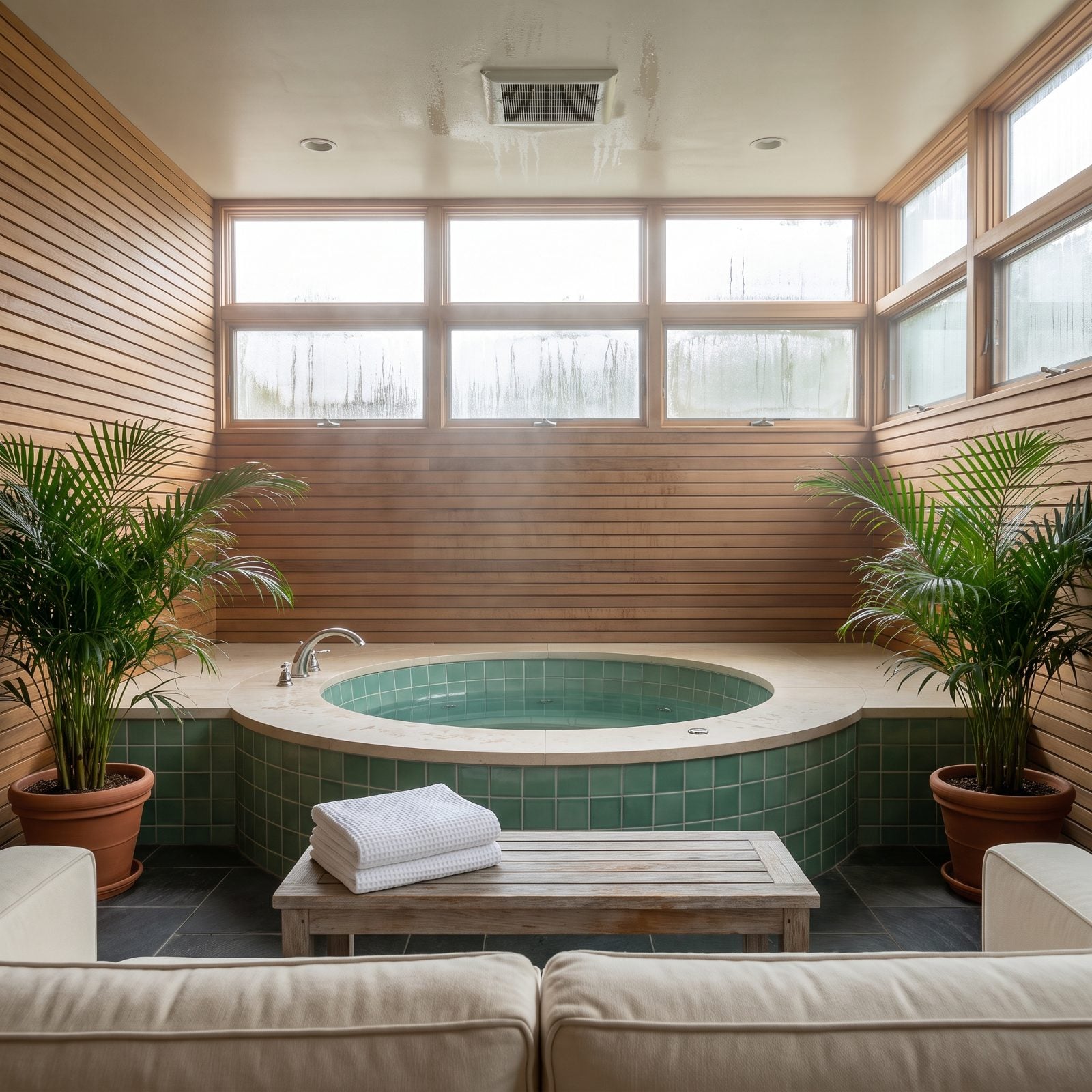 Indoor Hot Tubs and Whirlpool Rooms That Fog Up Everything Around Them