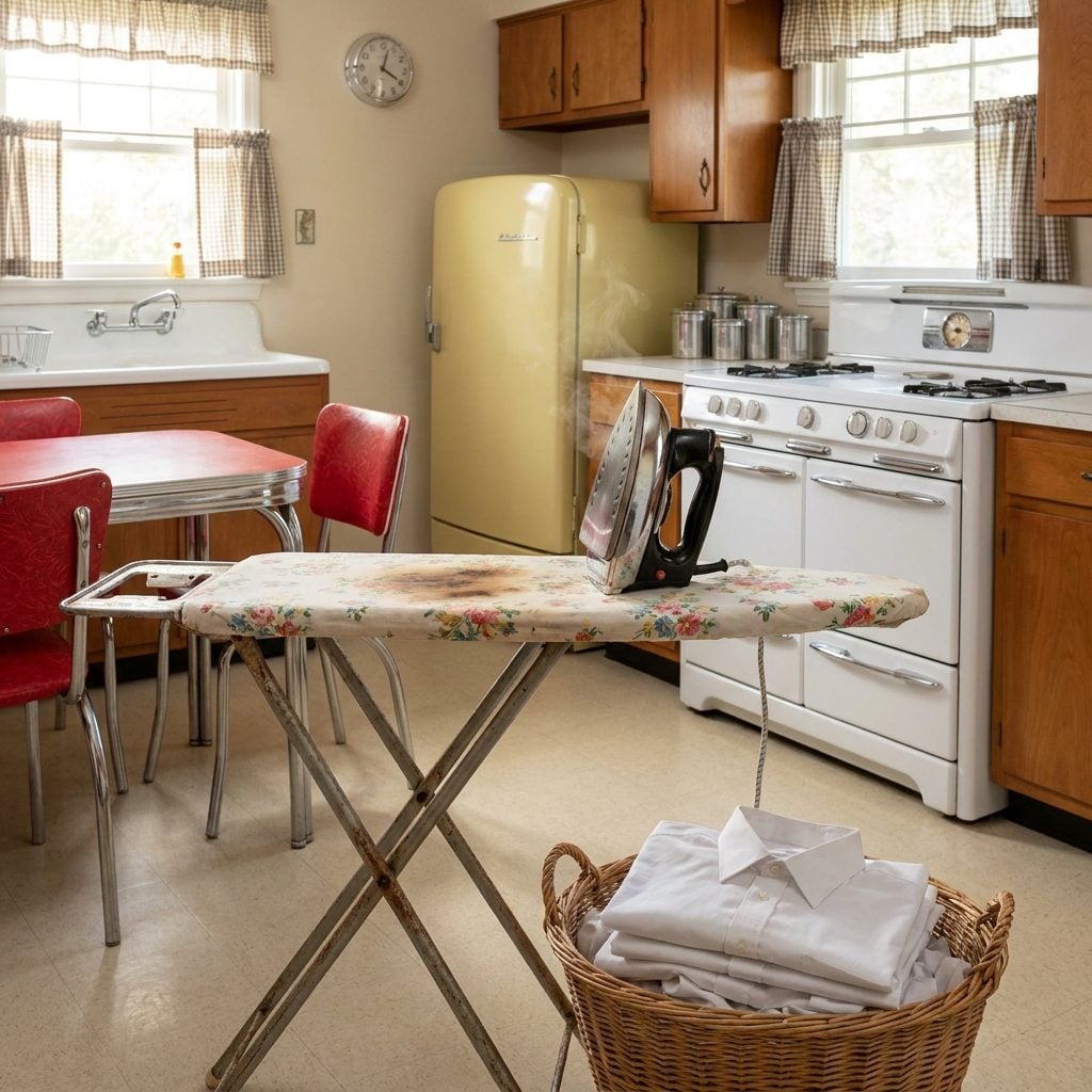The Iron and Ironing Board That Stood Ready in Every Kitchen