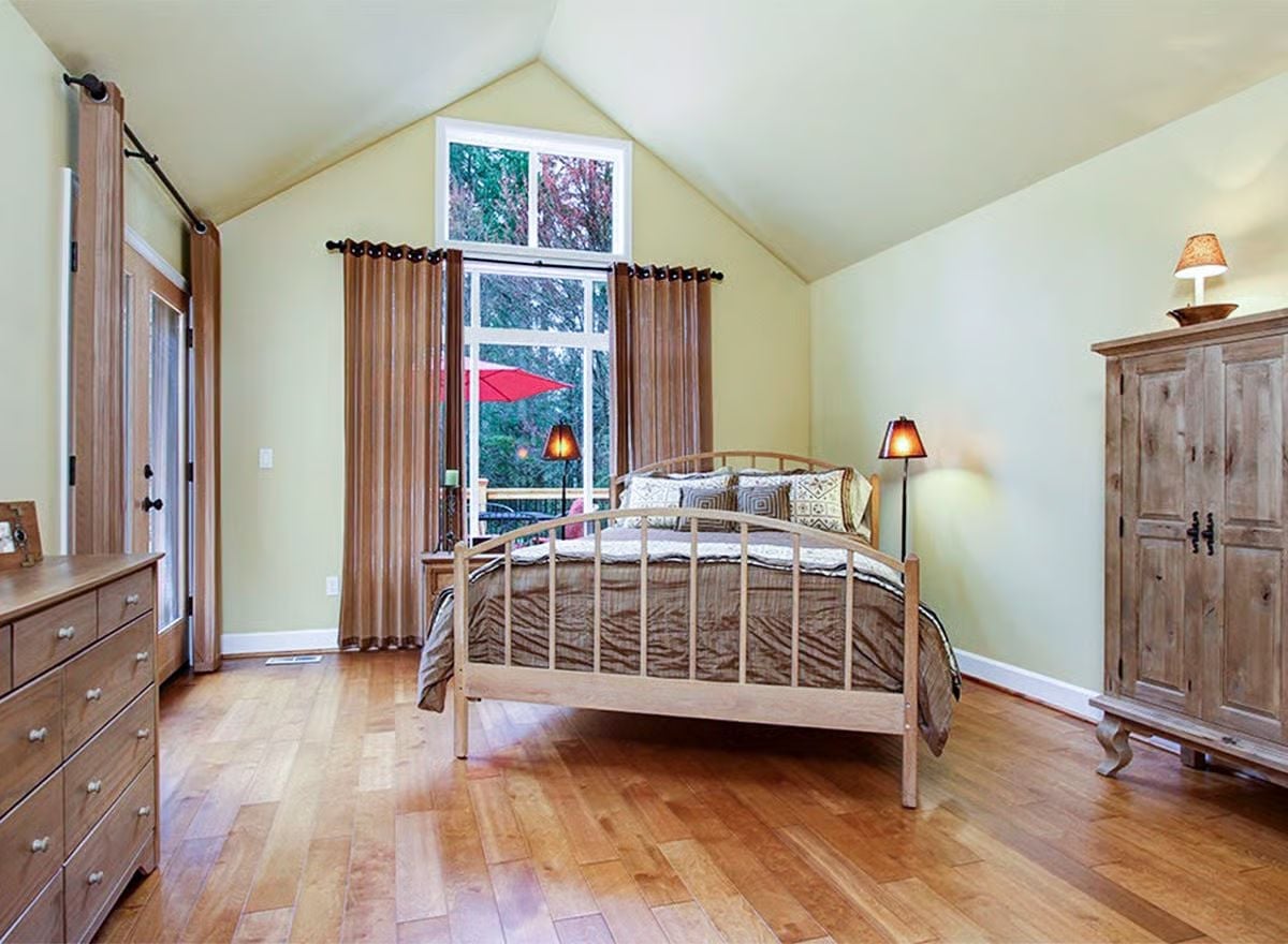 Vaulted Ceiling, Barn Door, and a Floor That Glows Without Trying