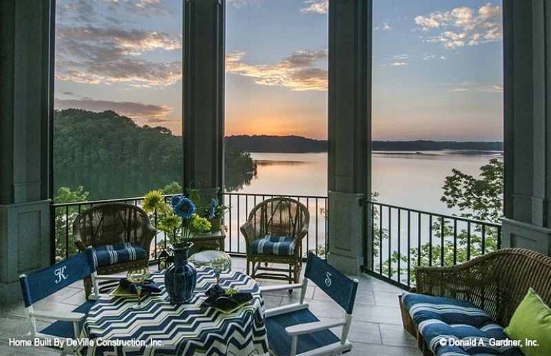 Screened Porch at Sunset, Lake Below, Nowhere Else You'd Rather Be