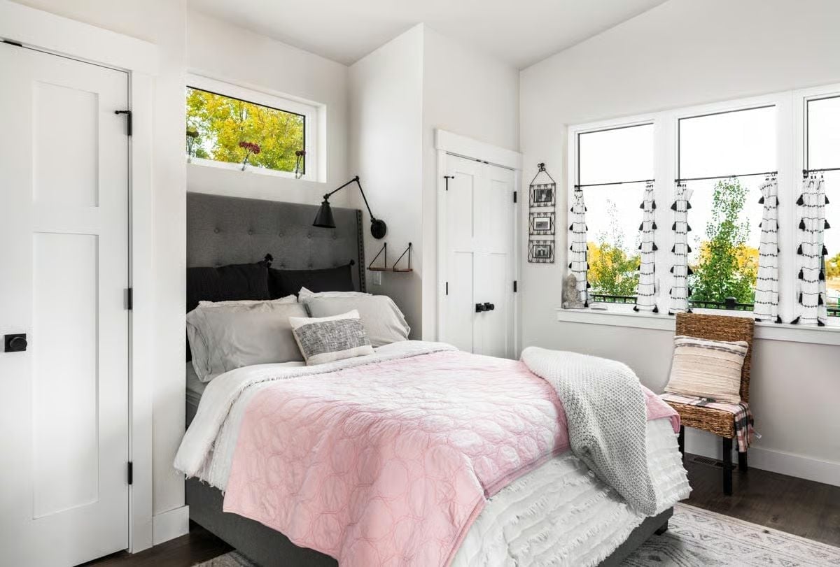 Pink Quilts and Tufted Headboards Prove Soft Bedrooms Still Have Backbone