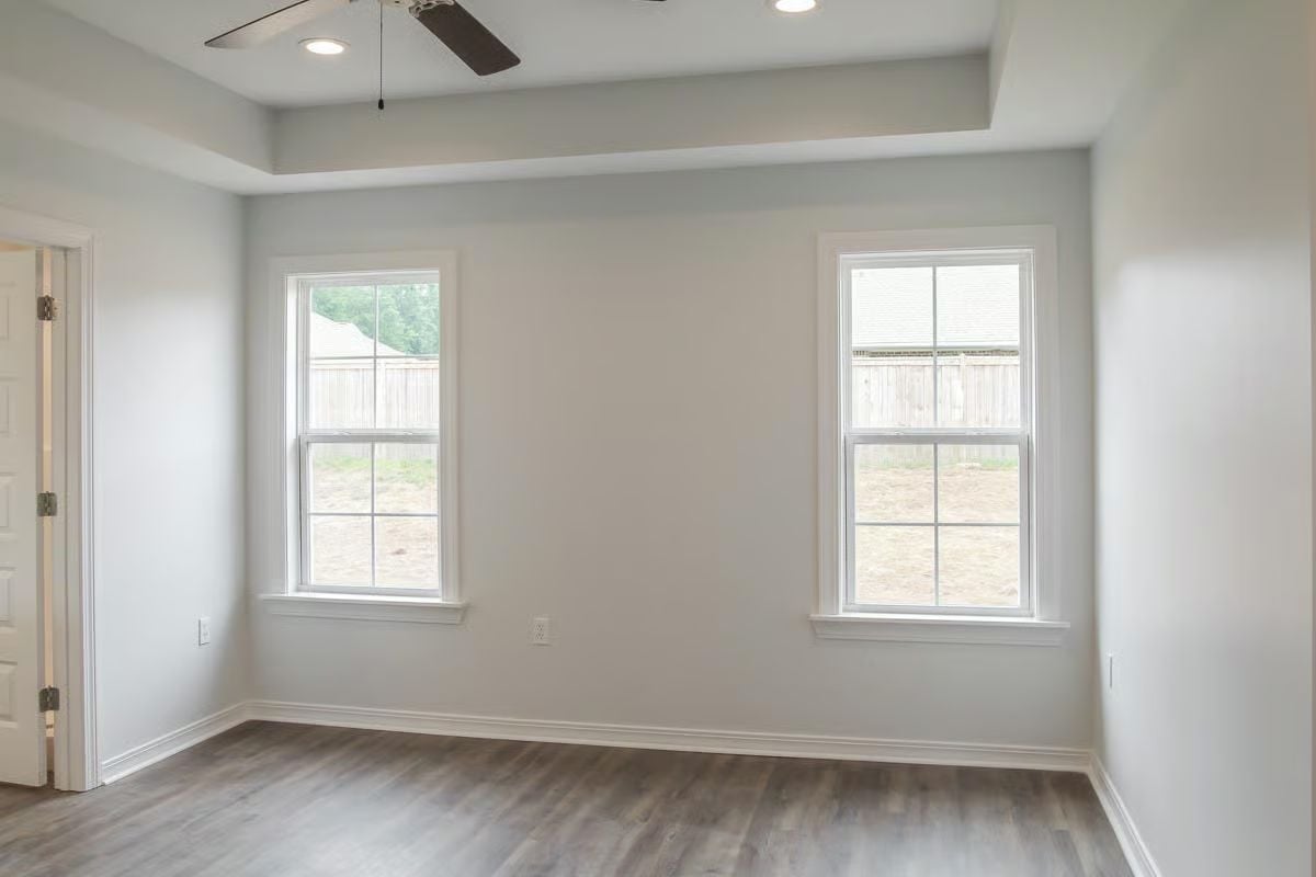 Tray Ceiling and Two Windows That Do the Heavy Lifting