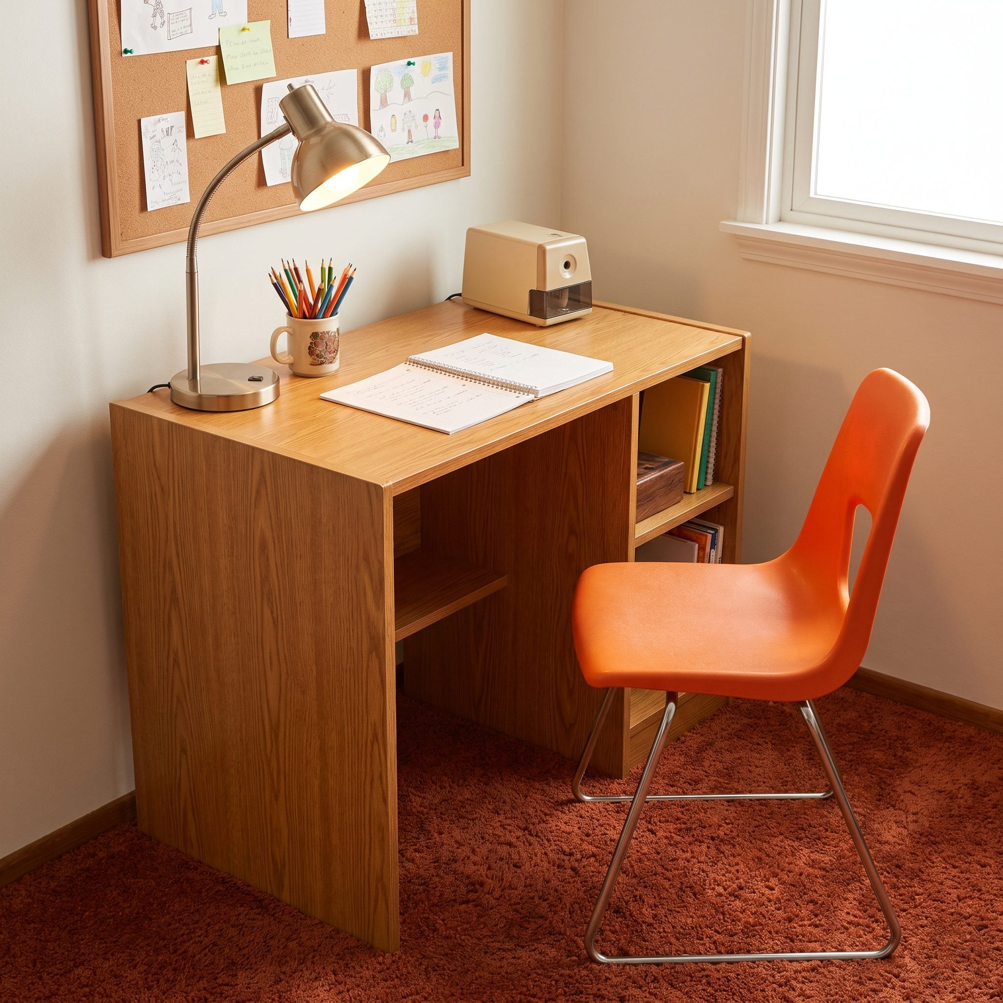 A Kid-Sized Desk and Chair, About $50 Together