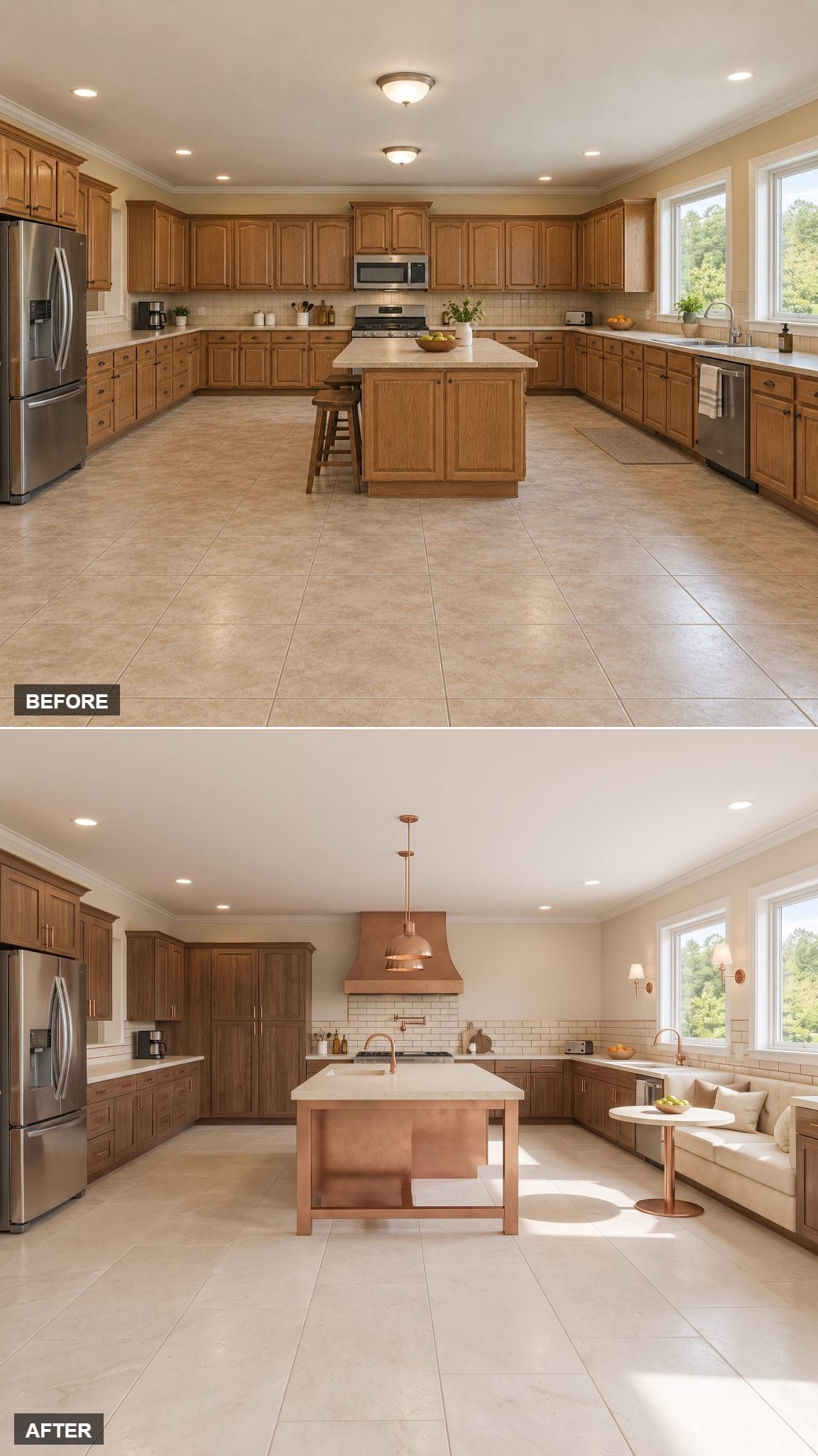 The Kitchen With a Built-In Sofa Nook