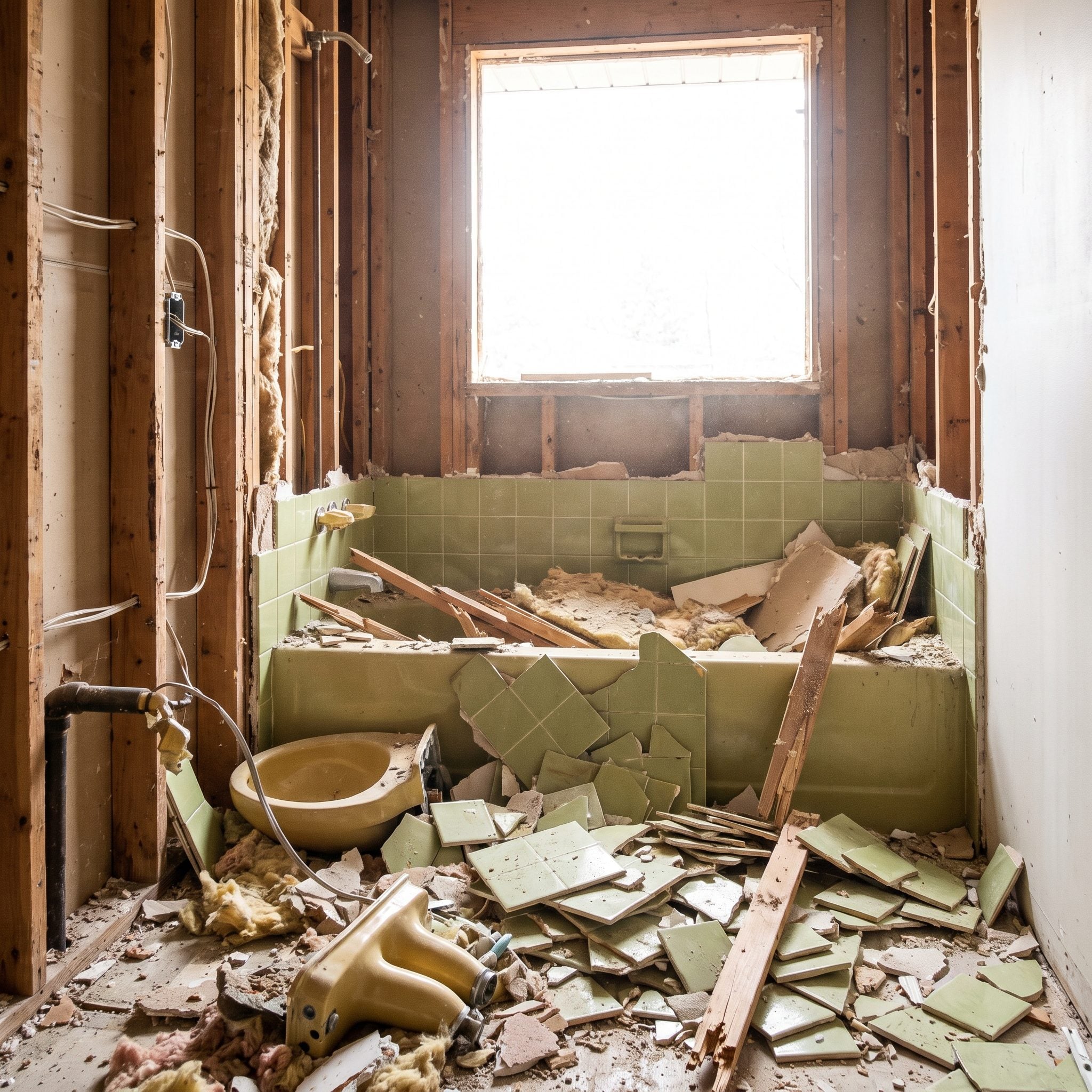 Labor to Rip Out and Rebuild the Bathroom: About $400 to $1,200 in the 1970s
