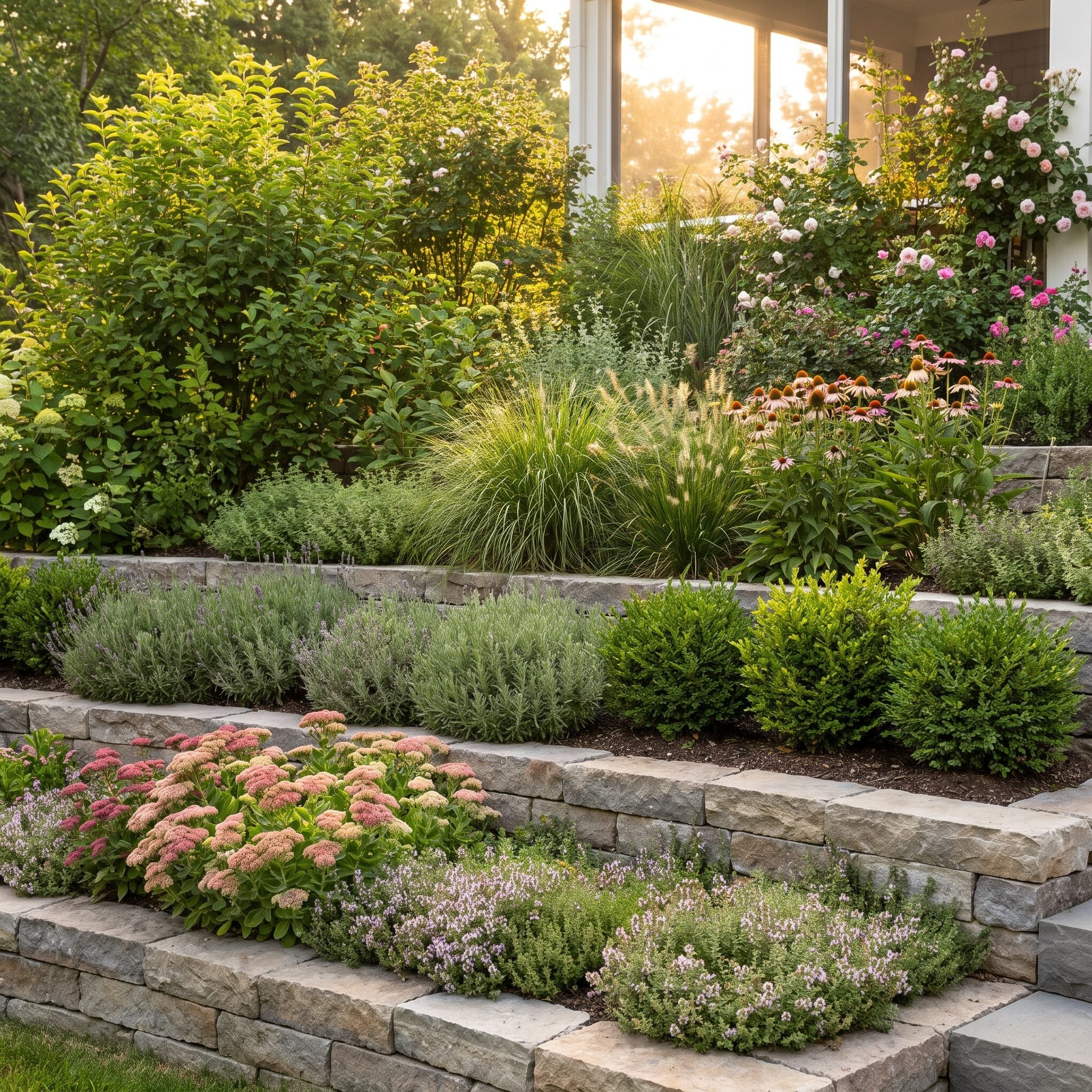 Landscaping With No Rise From Low to Tall