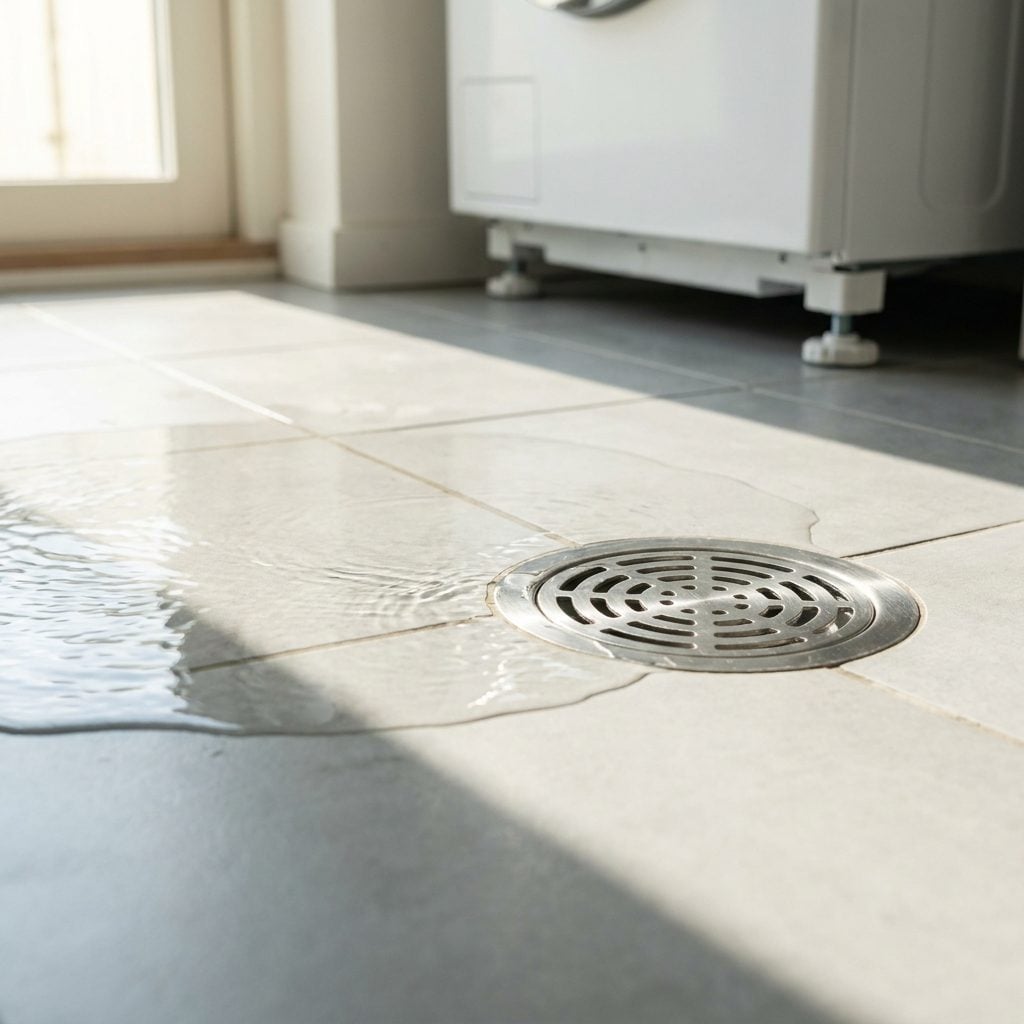 The Laundry-Room Floor Drain Built Into the Actual Floor