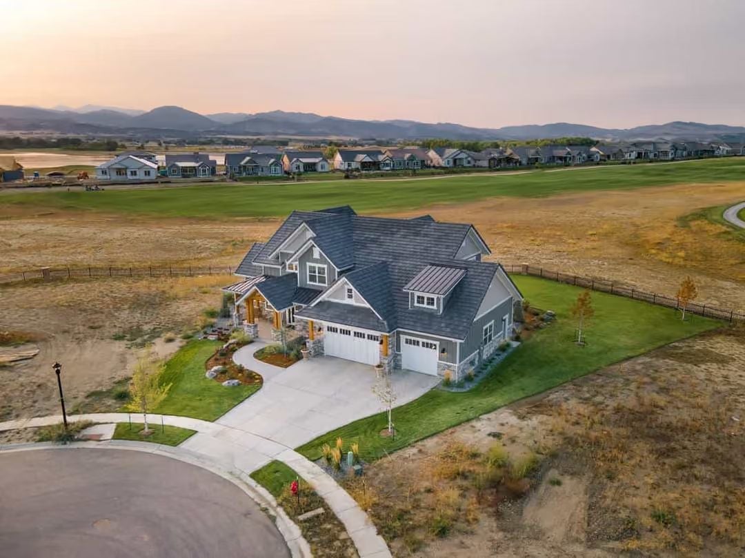 Drone View Catches This Craftsman at the Edge of Something Still Being Built