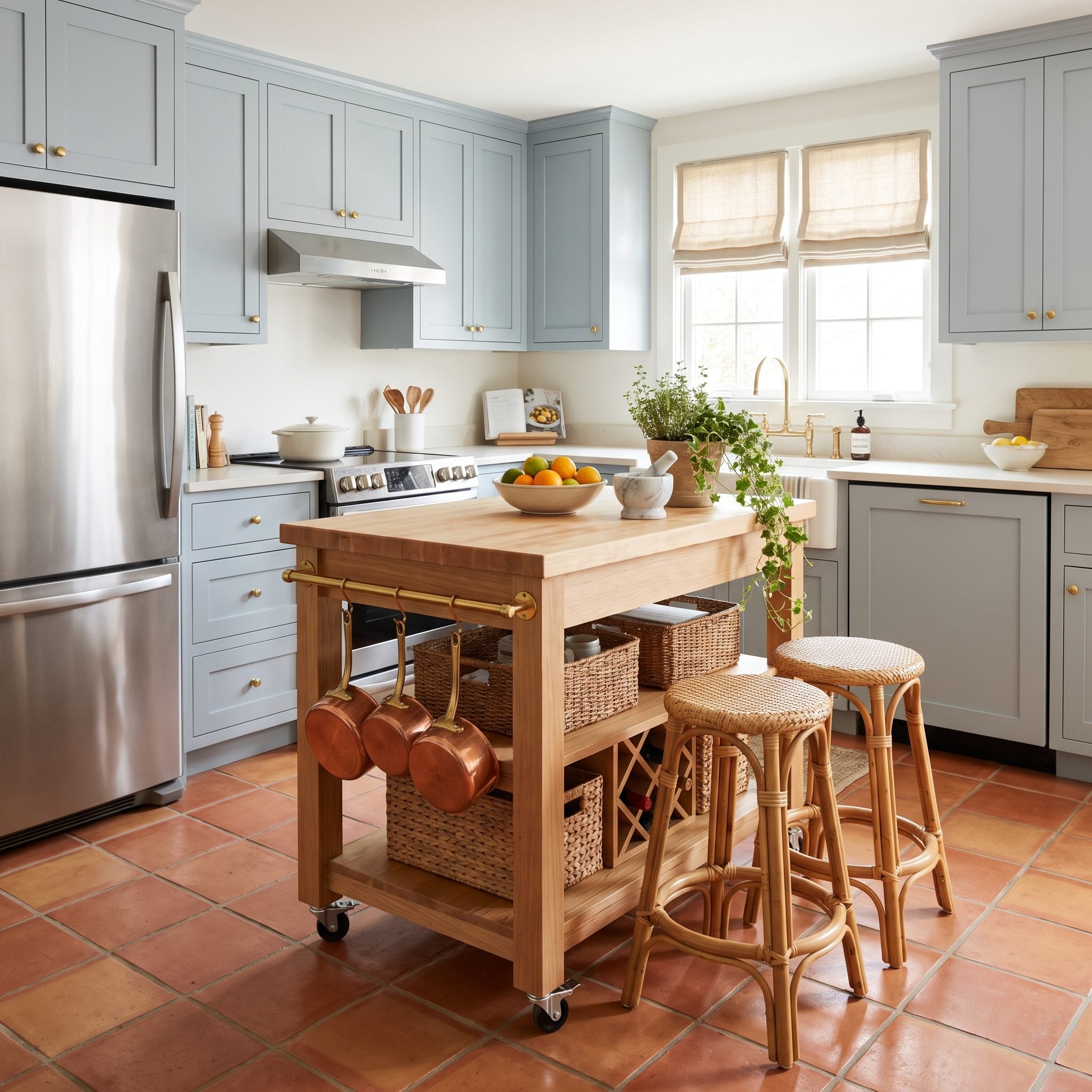Making the Island Impossible to Move When Your Kitchen Actually Needs Flexibility