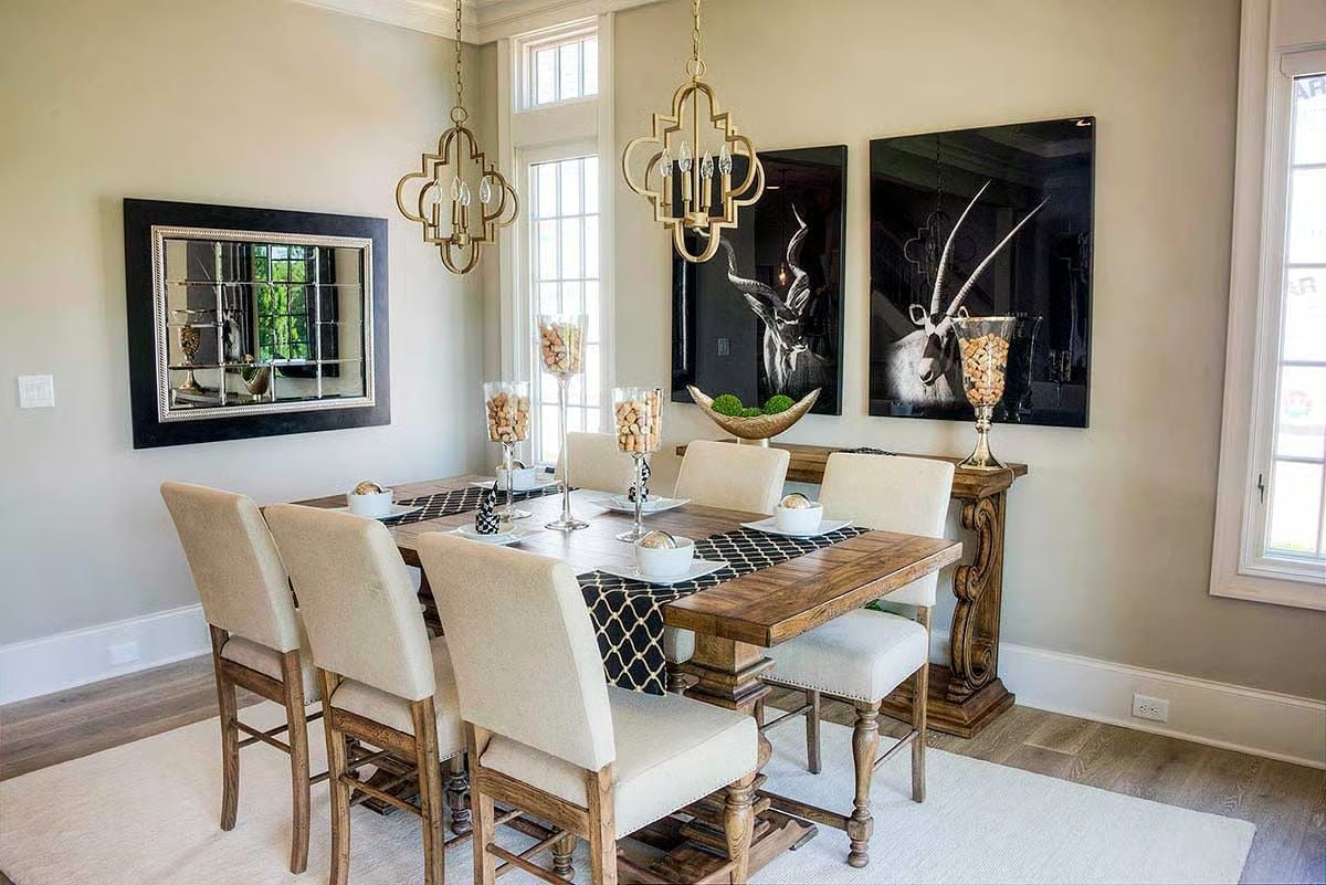 Gold Pendants and Antelope Art That Make Neutral Rooms Worth Talking About