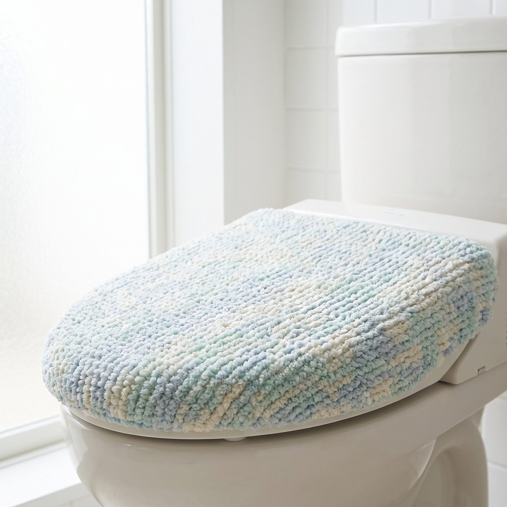The Matching Fuzzy Toilet-Lid Cover