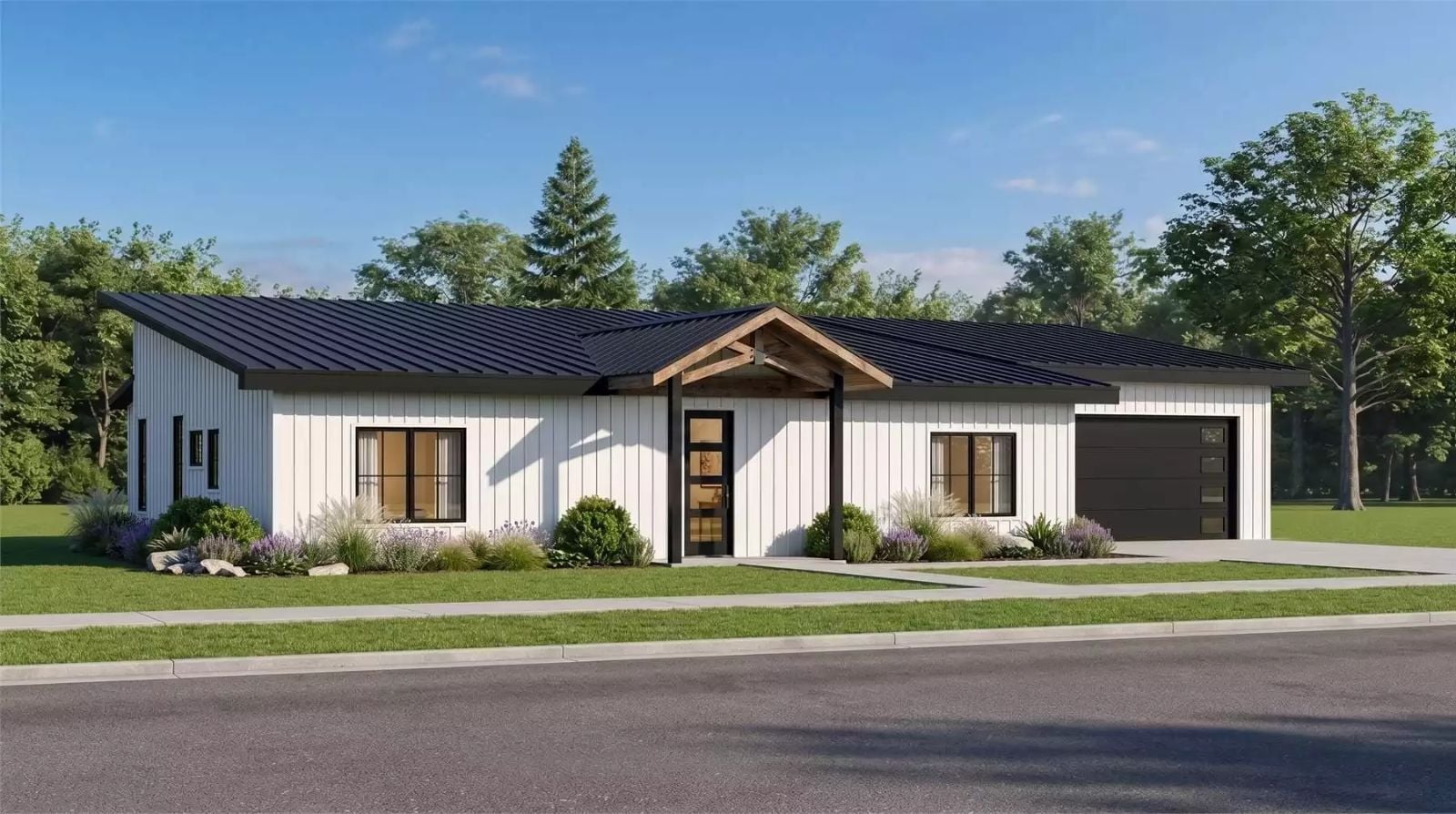 Mereside Close 3-Bedroom Contemporary with Covered Porch Designed for Families Who Outgrew Their Starter Home Three Years Ago (Floor Plan)