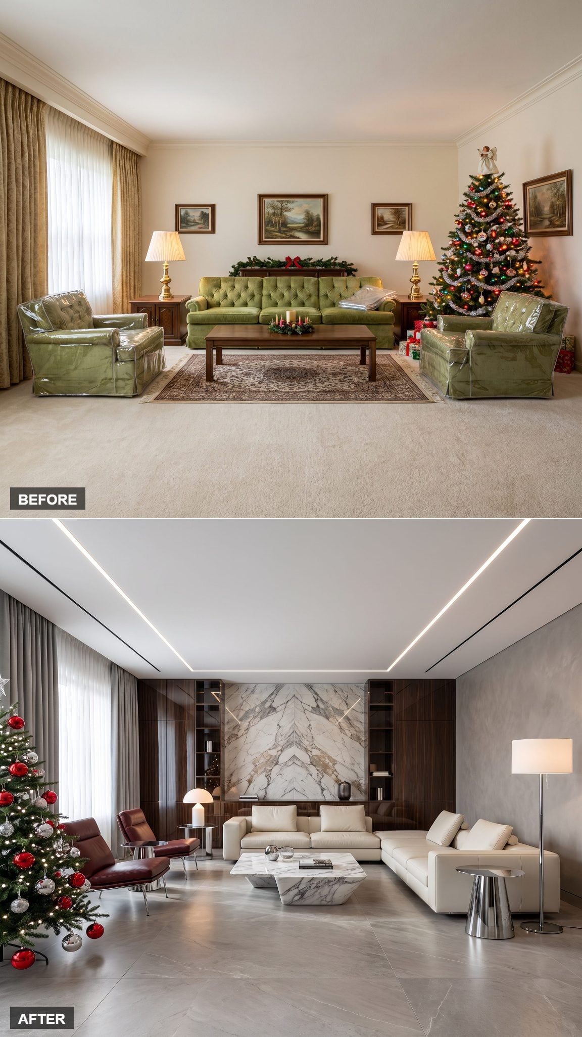 The Milan Marble Statement Wall