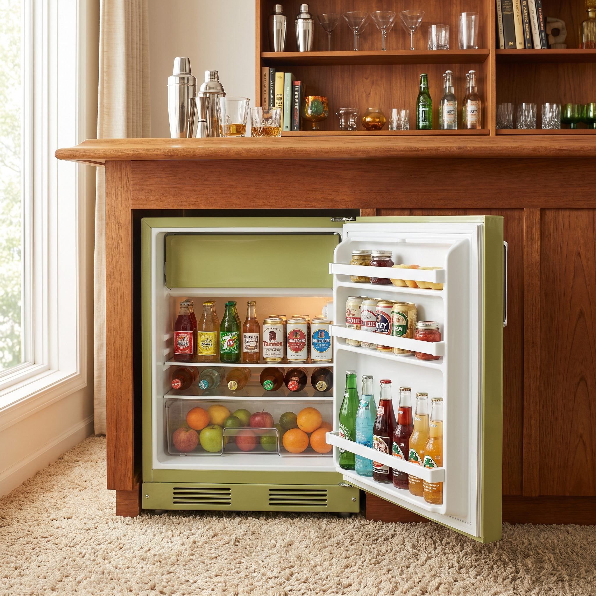 The Mini Refrigerator Hidden Under or Behind the Bar