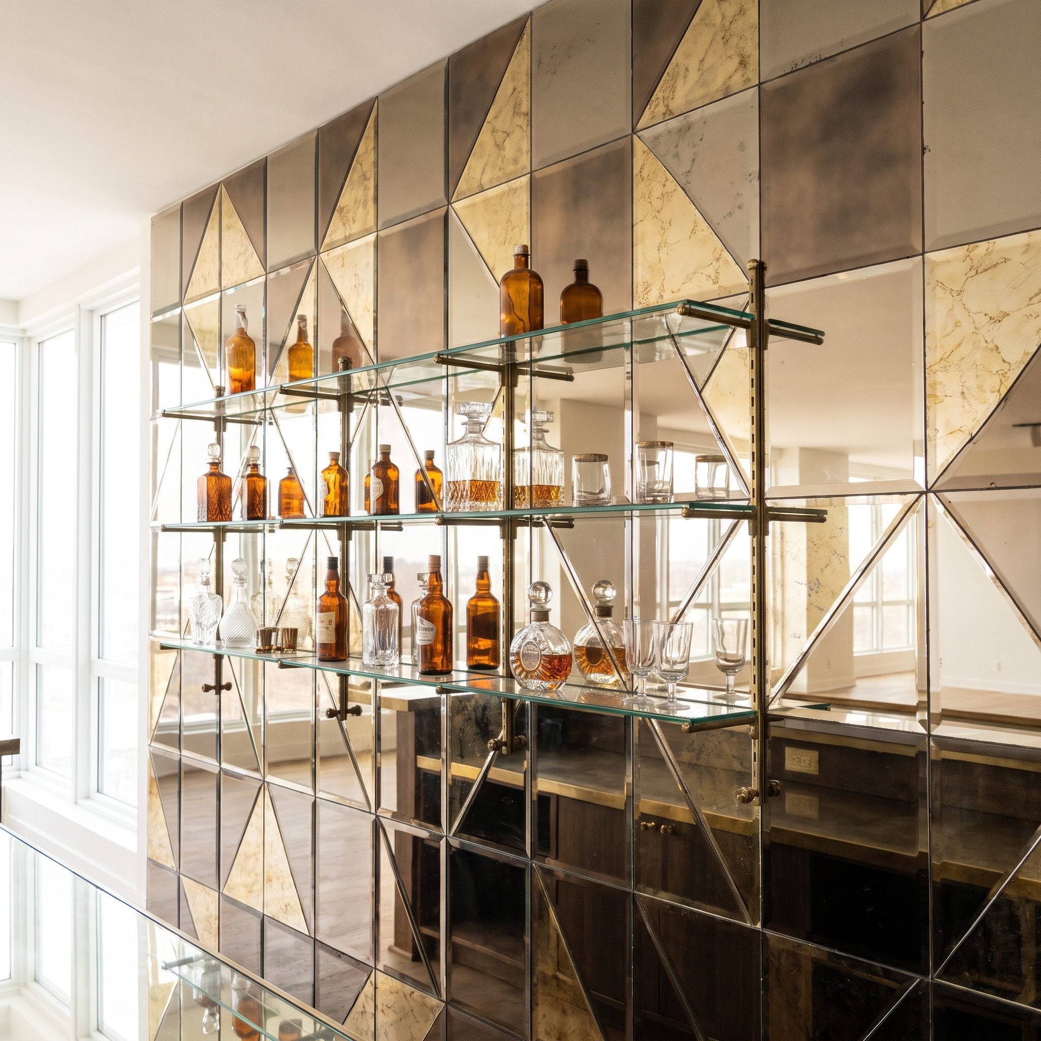 The Mirrored Back Bar That Made the Room Feel Twice as Fancy, Around $60 to $150 in 1975