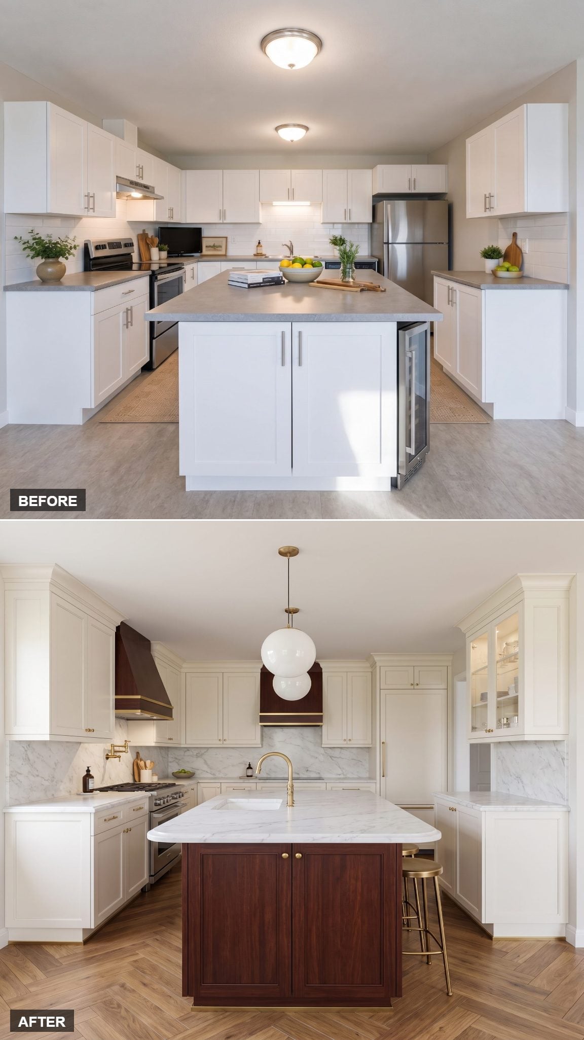 Modern Classic With a Statement Island
