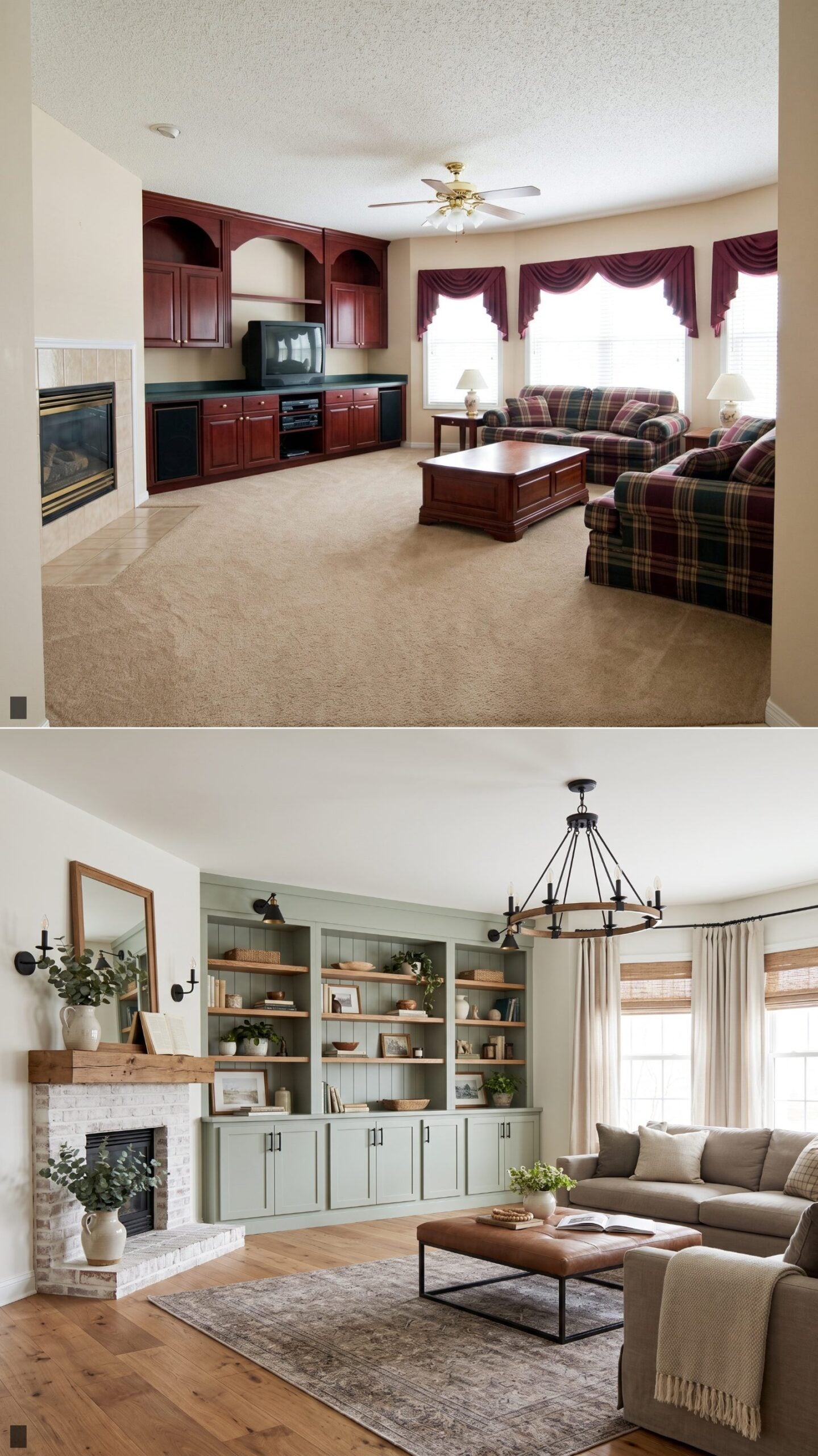 Modern Farmhouse Warmth in Sage and Reclaimed Oak