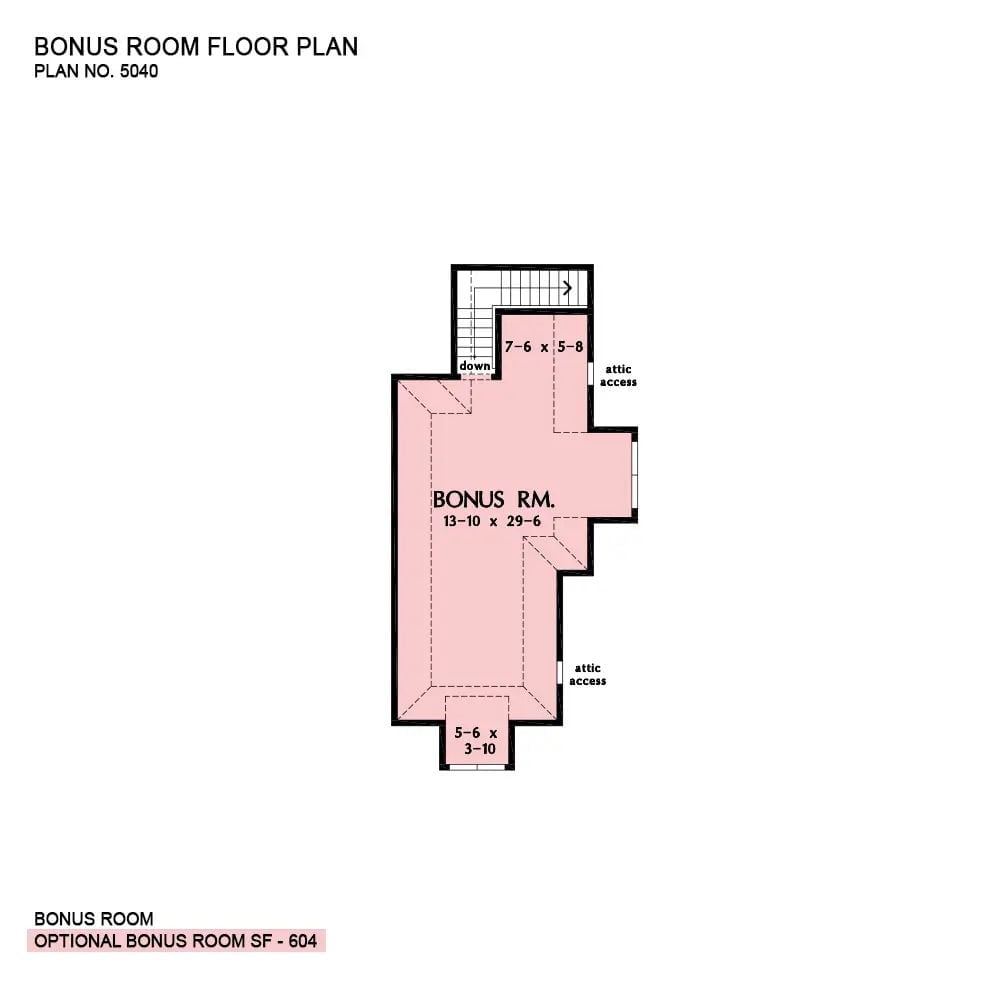 Floor Plan - Bonus Room