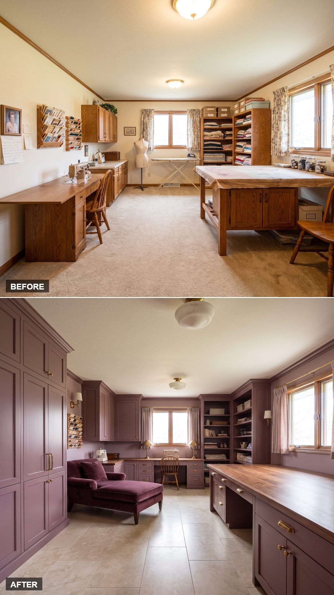Moody Plum Couture Room