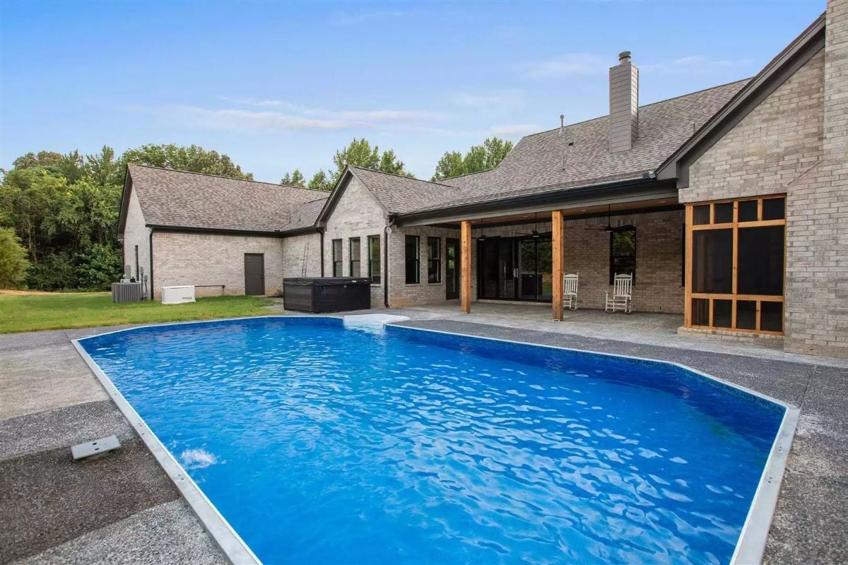 Brick, Cedar Posts, and a Pool Deck Built for the Long Haul