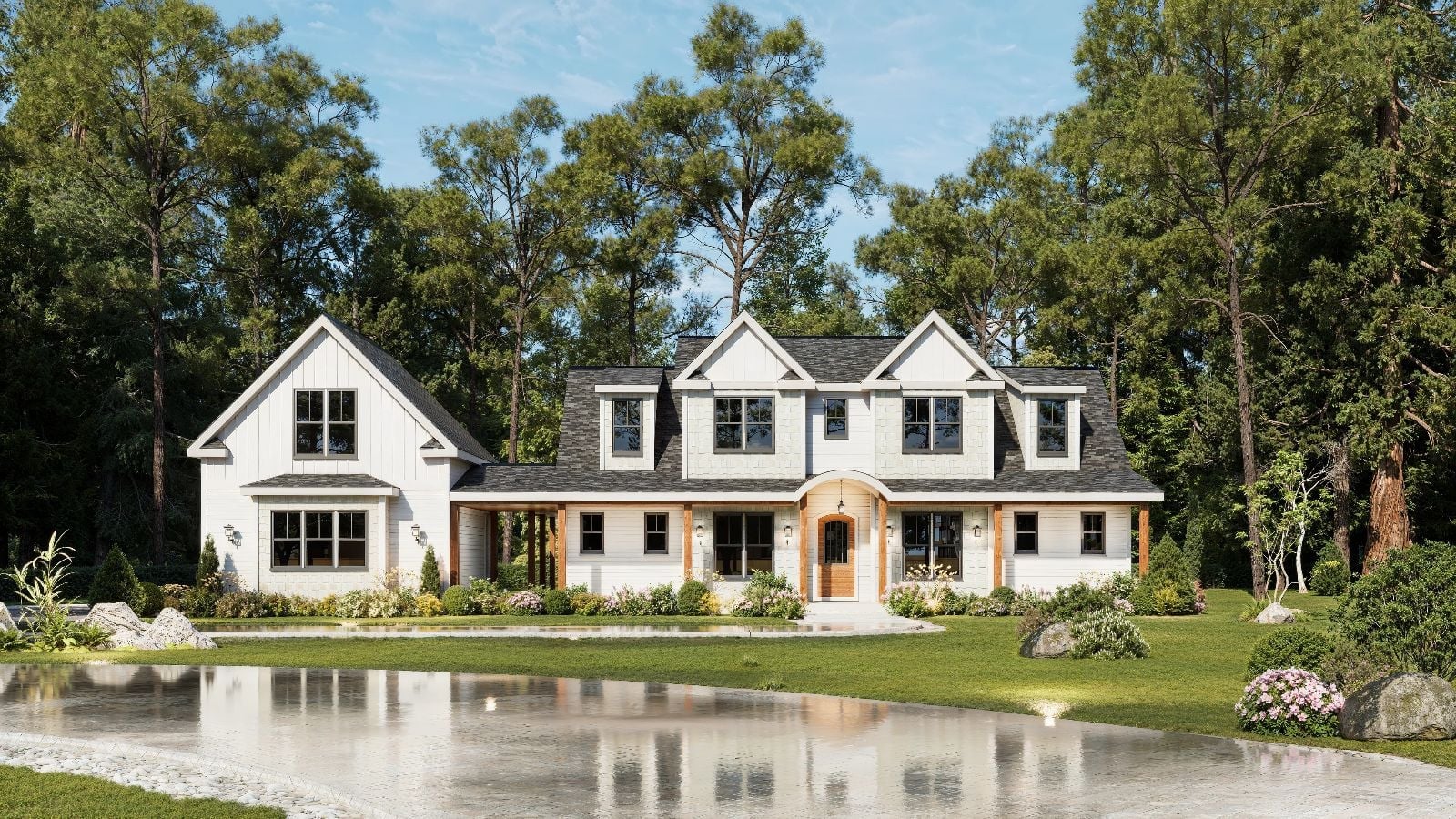 Mulberry 2 3-Bedroom Modern Farmhouse Layout with Wraparound Porch (2,694 Sq. Ft. Floor Plan)