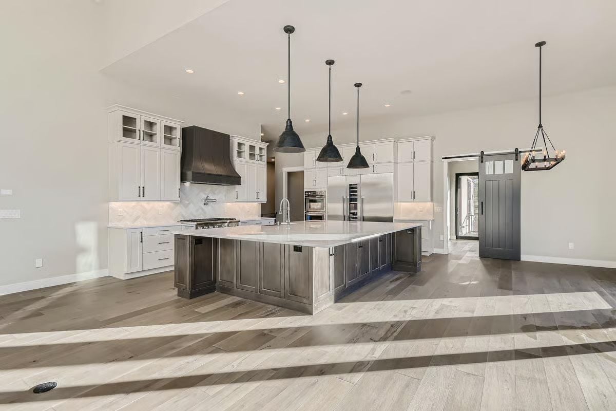 Pendant Trio, Barn Door, and an Island That Needs Its Own ZIP Code