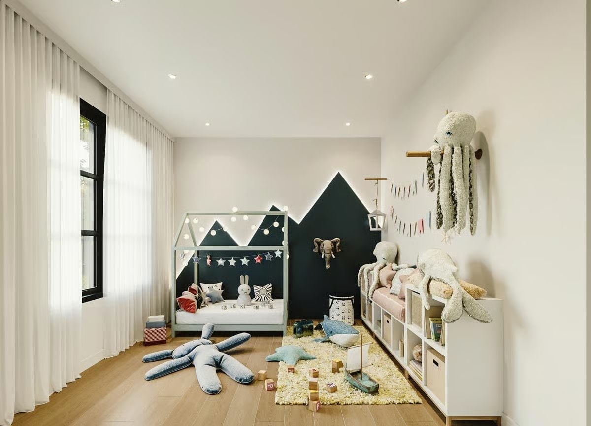 Octopus on the Wall, House Bed on the Floor, and a Room Built for Big Imagination