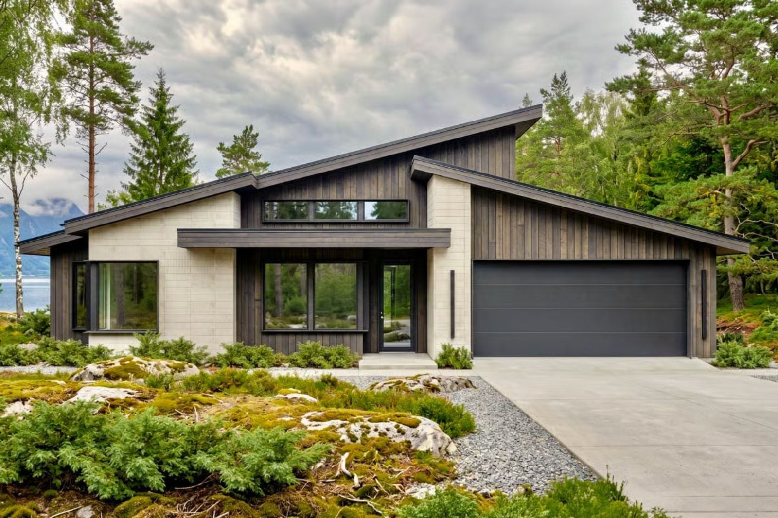 Nordvik 2-Bedroom Contemporary Ranch with Vaulted Great Room Designed for Couples Who Love a Good Reason to Light the Fireplace (Floor Plan)