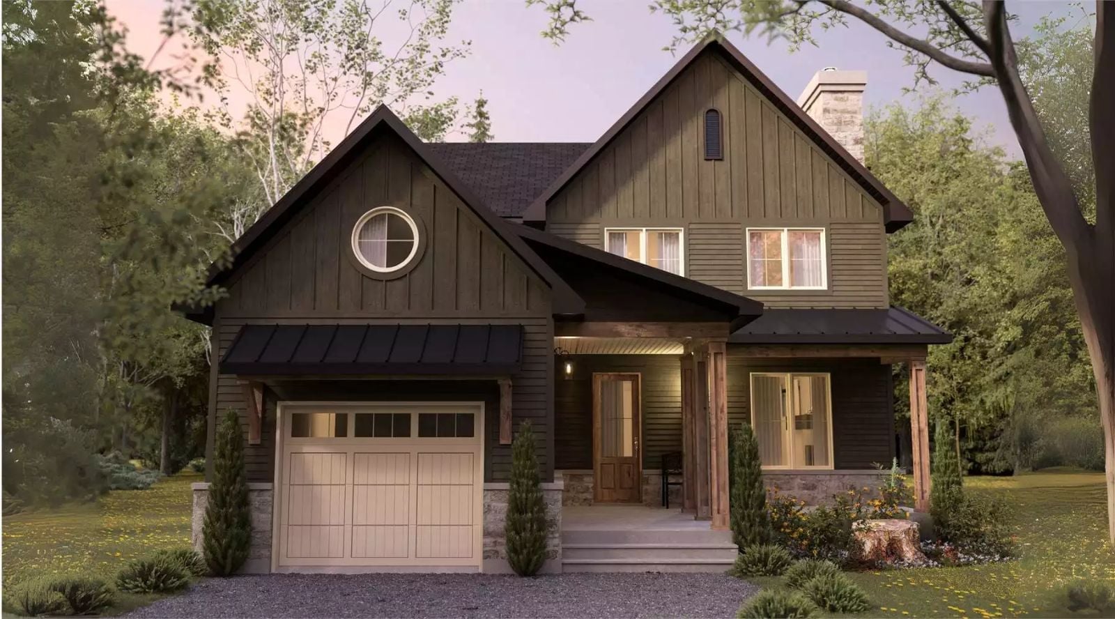 Okanagan 5-Bedroom Cottage with Finished Basement Designed for Families with In-Laws Who Might Be Moving In Whether You Like It or Not (Floor Plan)