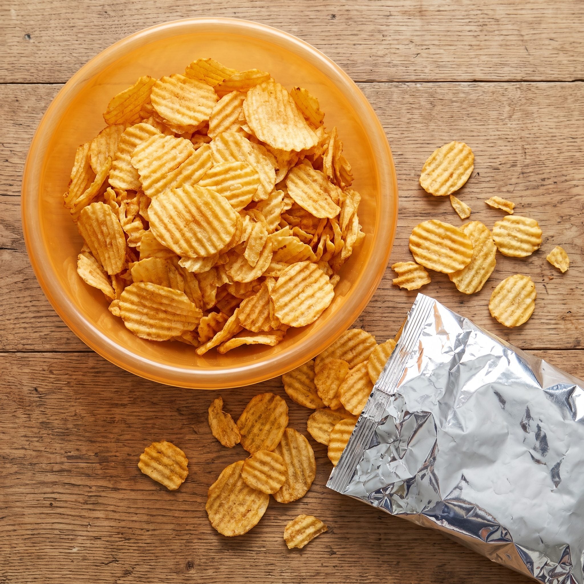 A 99-cent bag of chips served at a 1980s backyard birthday party