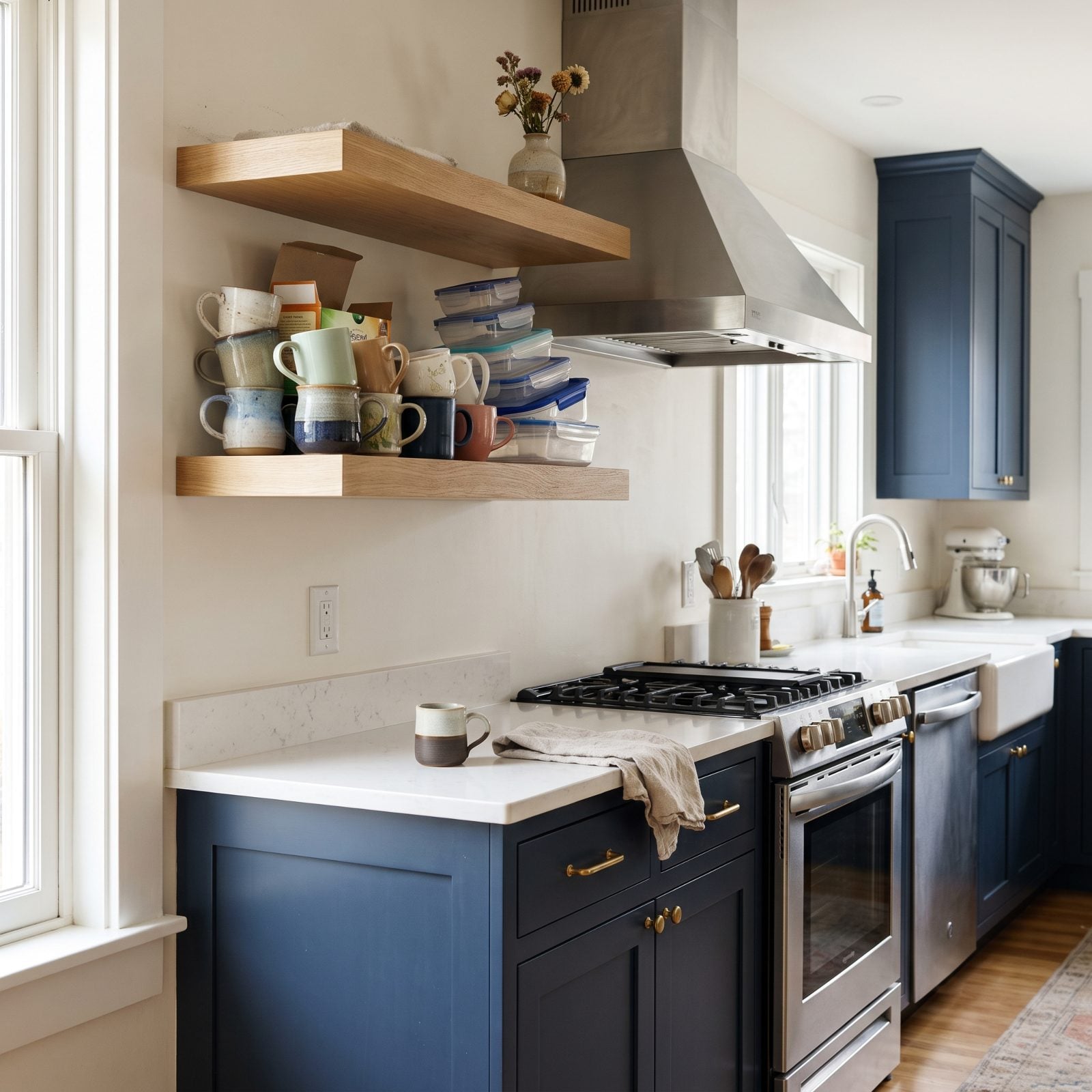 Open Shelving That Becomes a Second Job