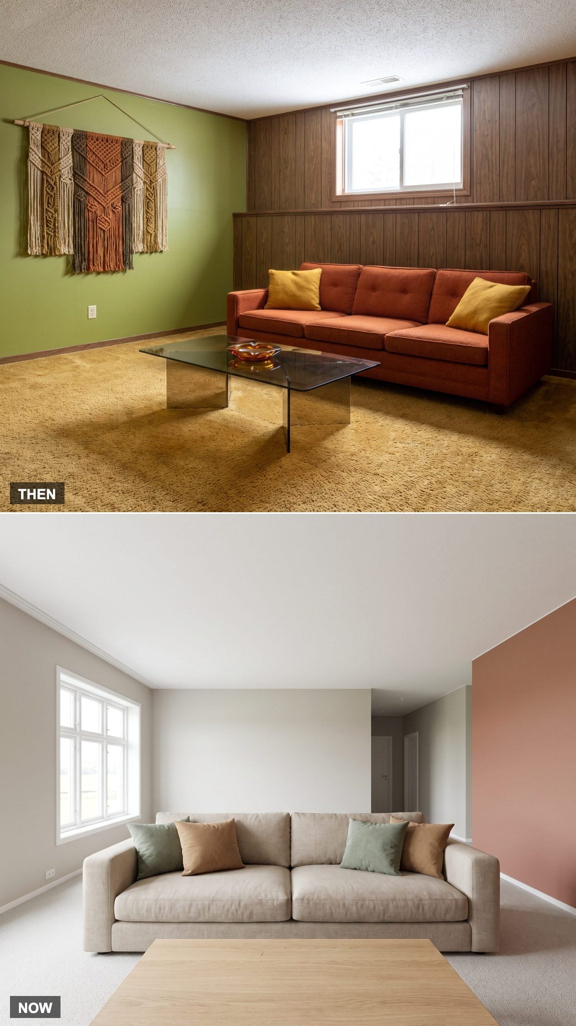 Orange, Brown, Gold and Avocado → Warm Neutrals and Updated Earth Tones