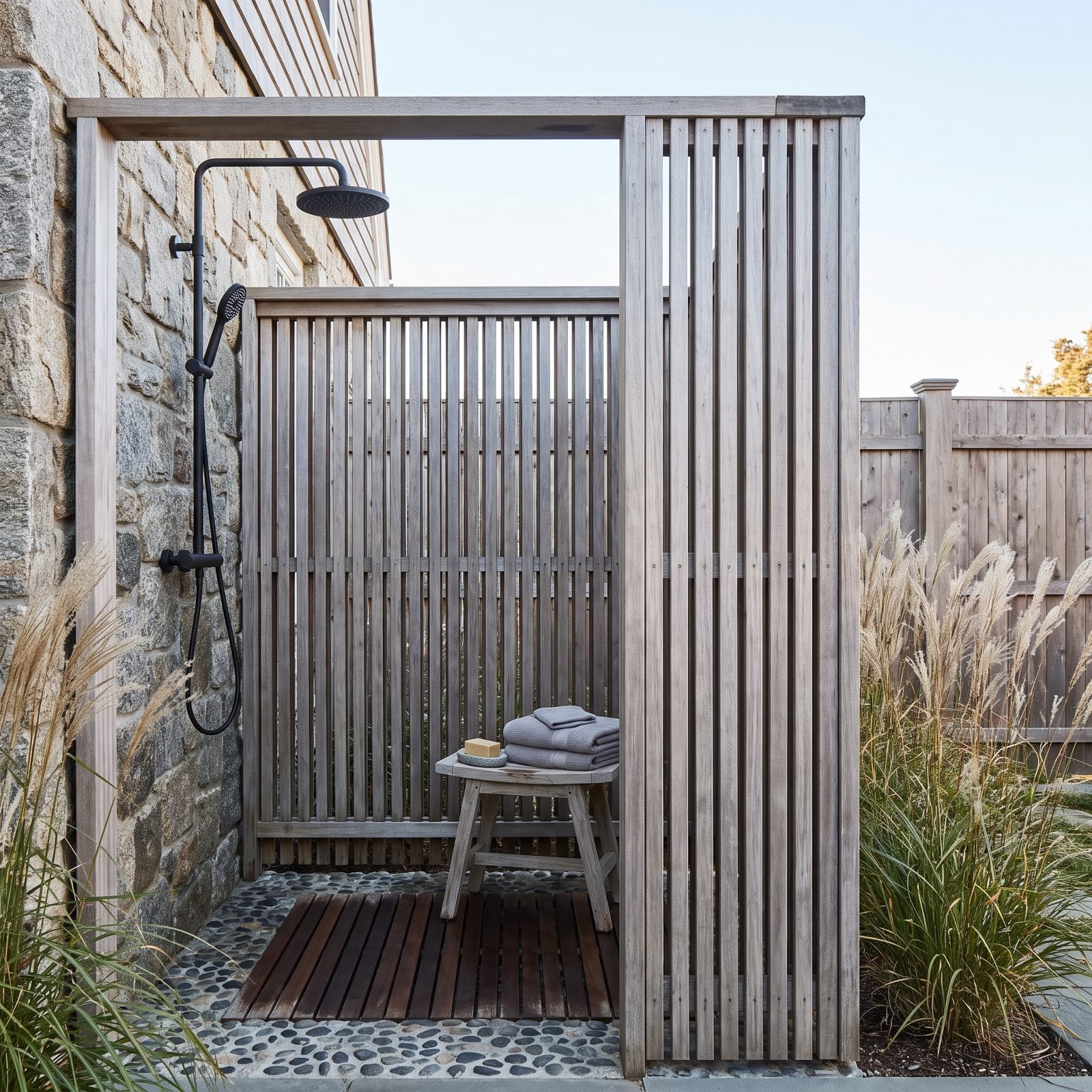 Outdoor Showers That Sit Idle Nine Months a Year