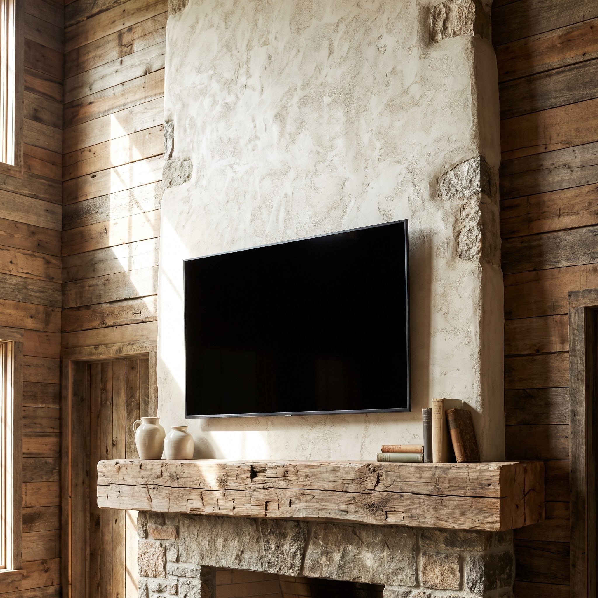 The Oversized Mantel Forcing the TV Even Higher
