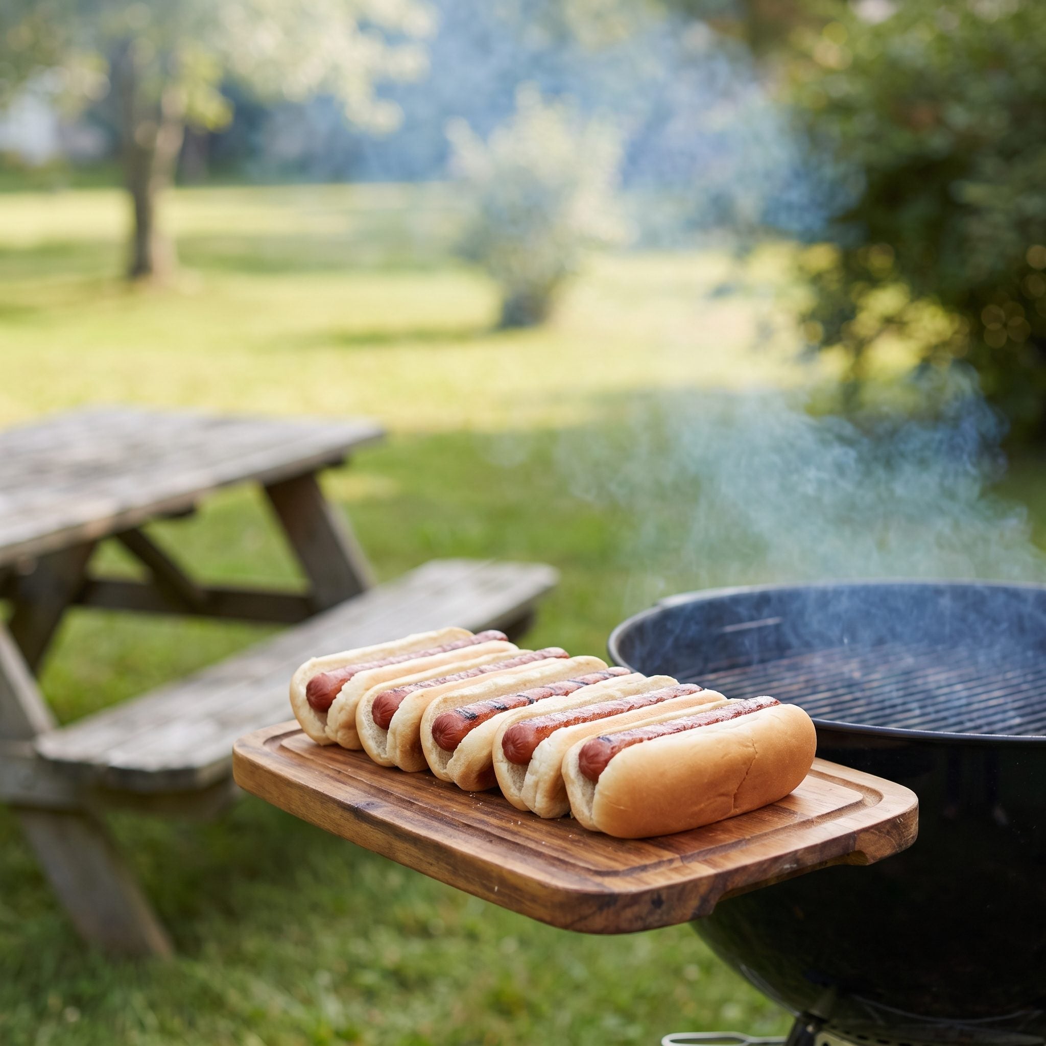 Hot dogs and buns costing about $3 in 1985