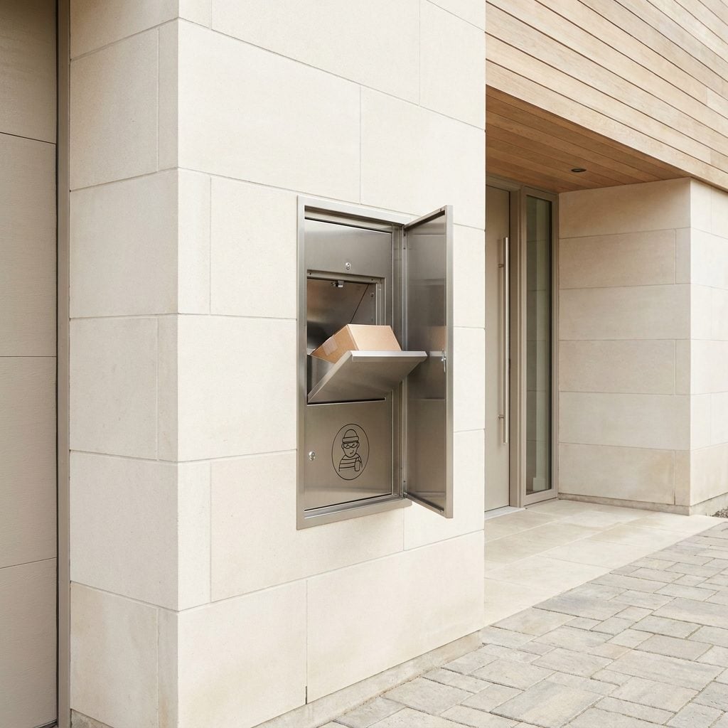 Package Rooms Carved Into the Exterior Wall